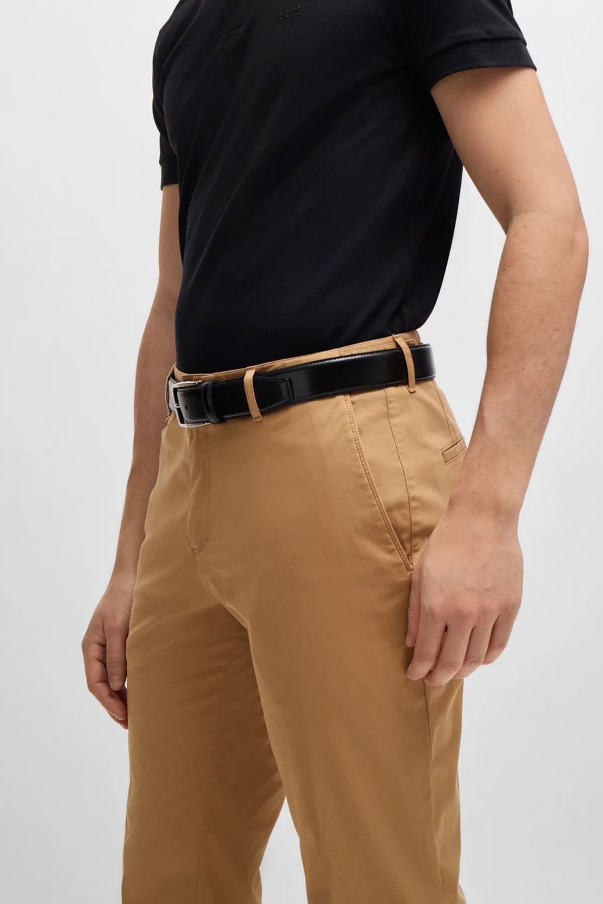 BOSS ΠΑΝΤΕΛΟΝΙ CHINO SLIM FIT C-GENIUS-242F ΜΠΕΖ