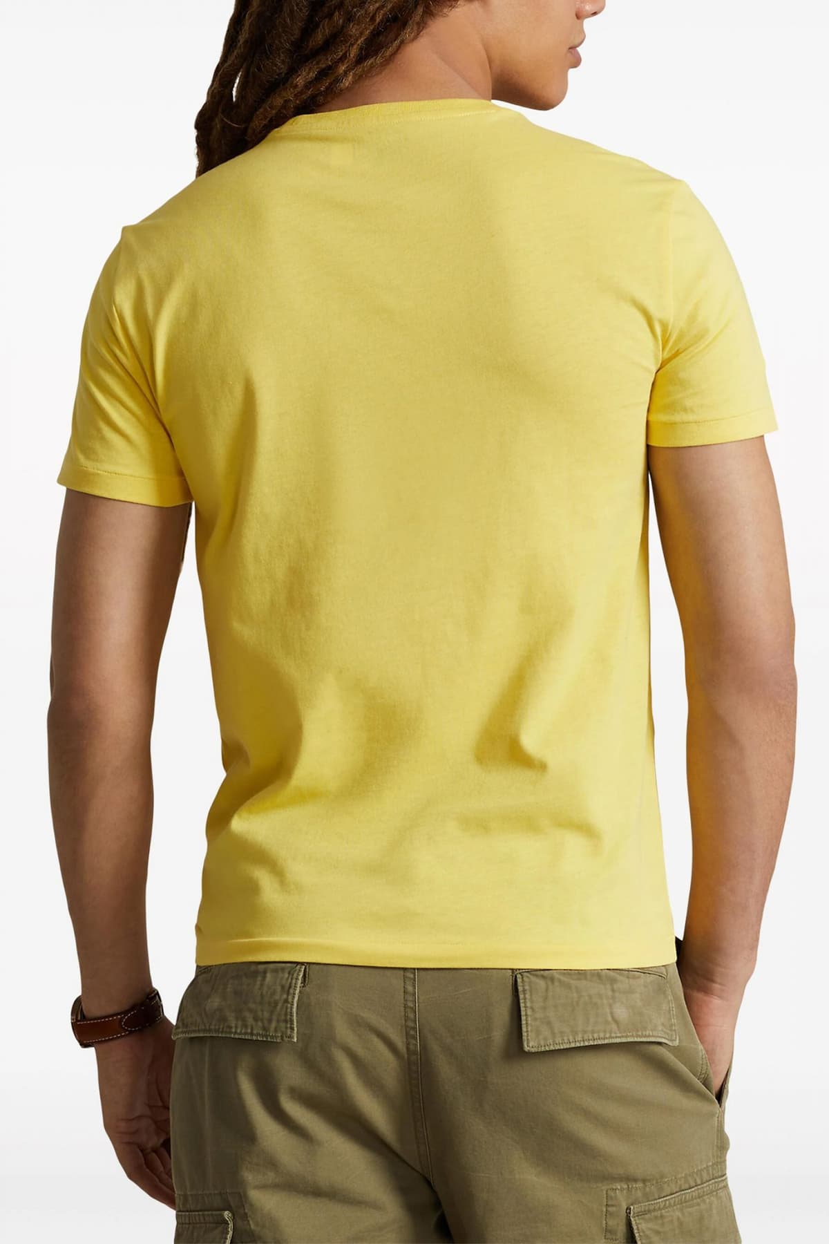 RALPH LAUREN T-SHIRT LOGO CUSTOM SLIM FIT ΚΙΤΡΙΝΟ