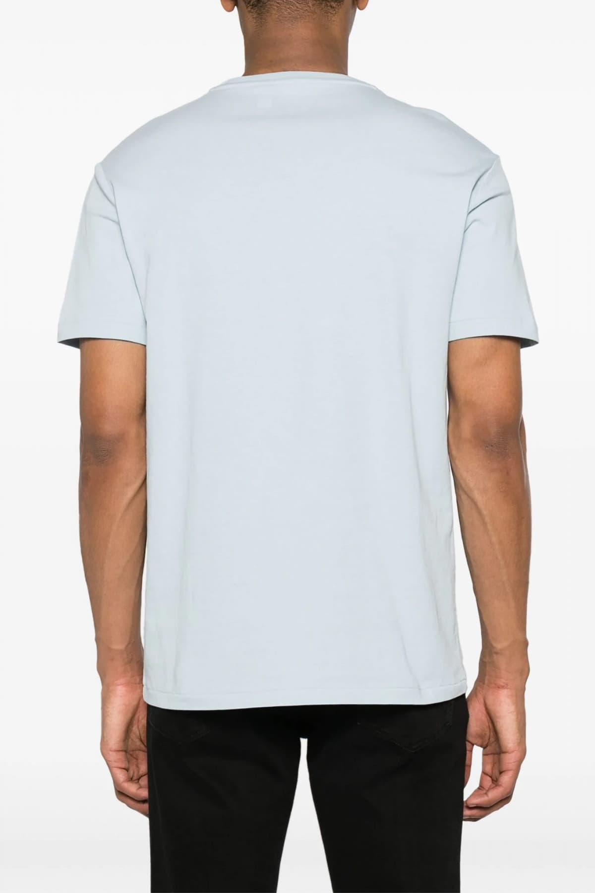 RALPH LAUREN T-SHIRT LOGO CUSTOM SLIM FIT ΣΙΕΛ