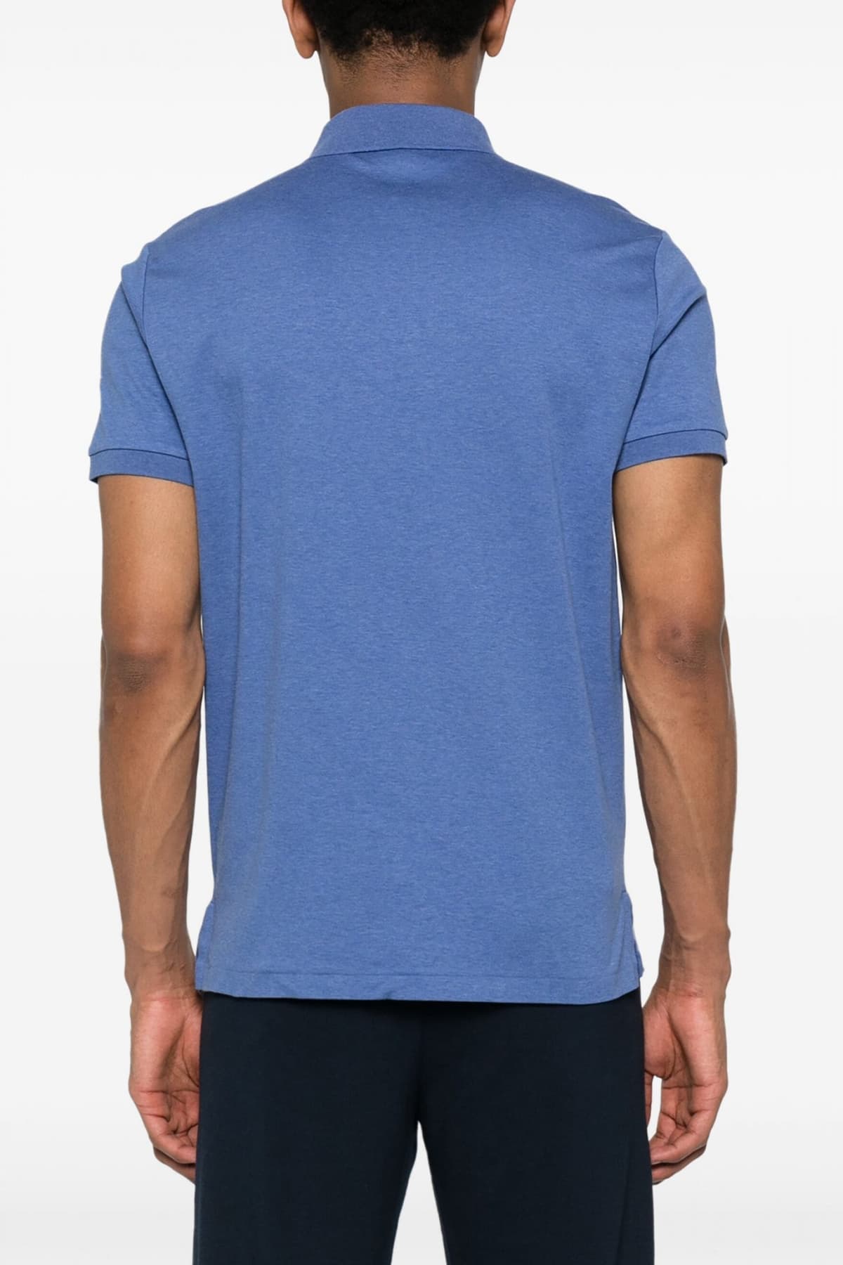 RALPH LAUREN POLO CUSTOM SLIM FIT LOGO ΡΑΦ ΜΠΛΕ