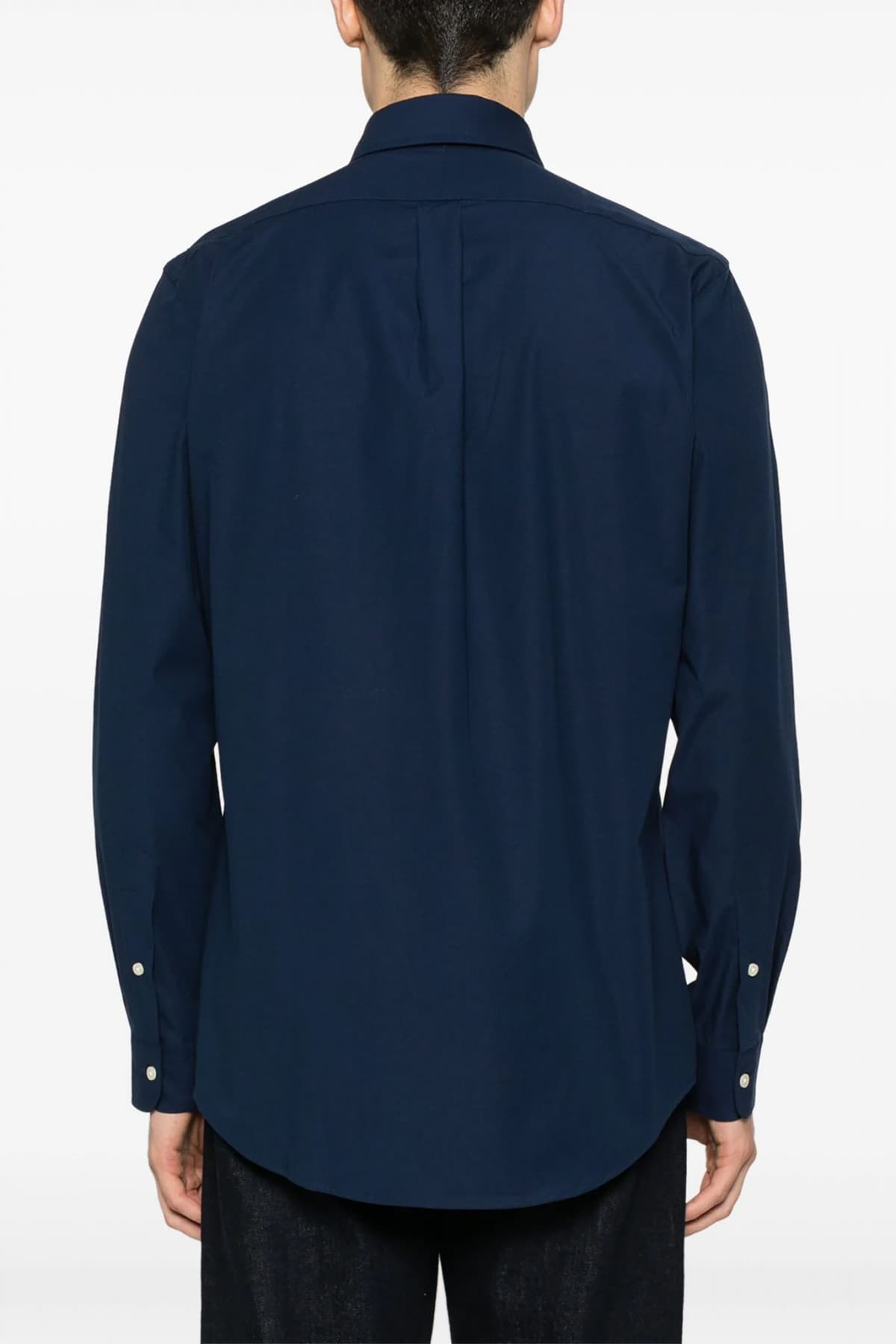 RALPH LAUREN ΠΟΥΚΑΜΙΣΟ BUTTON DOWN PINPOINT OXFORD CUSTOM FIT STRETCH ΜΠΛΕ