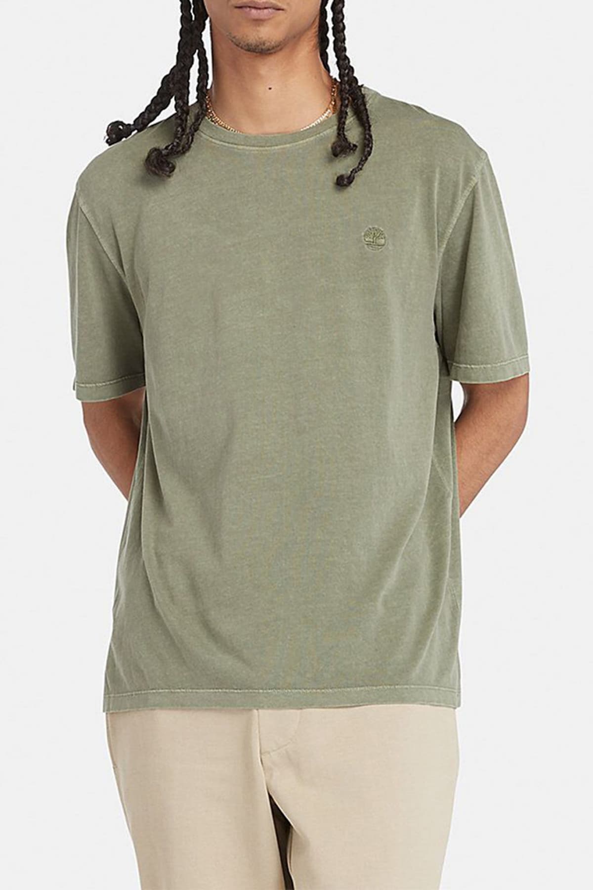TIMBERLAND T-SHIRT AUTHENTIC FIT ΧΑΚΙ