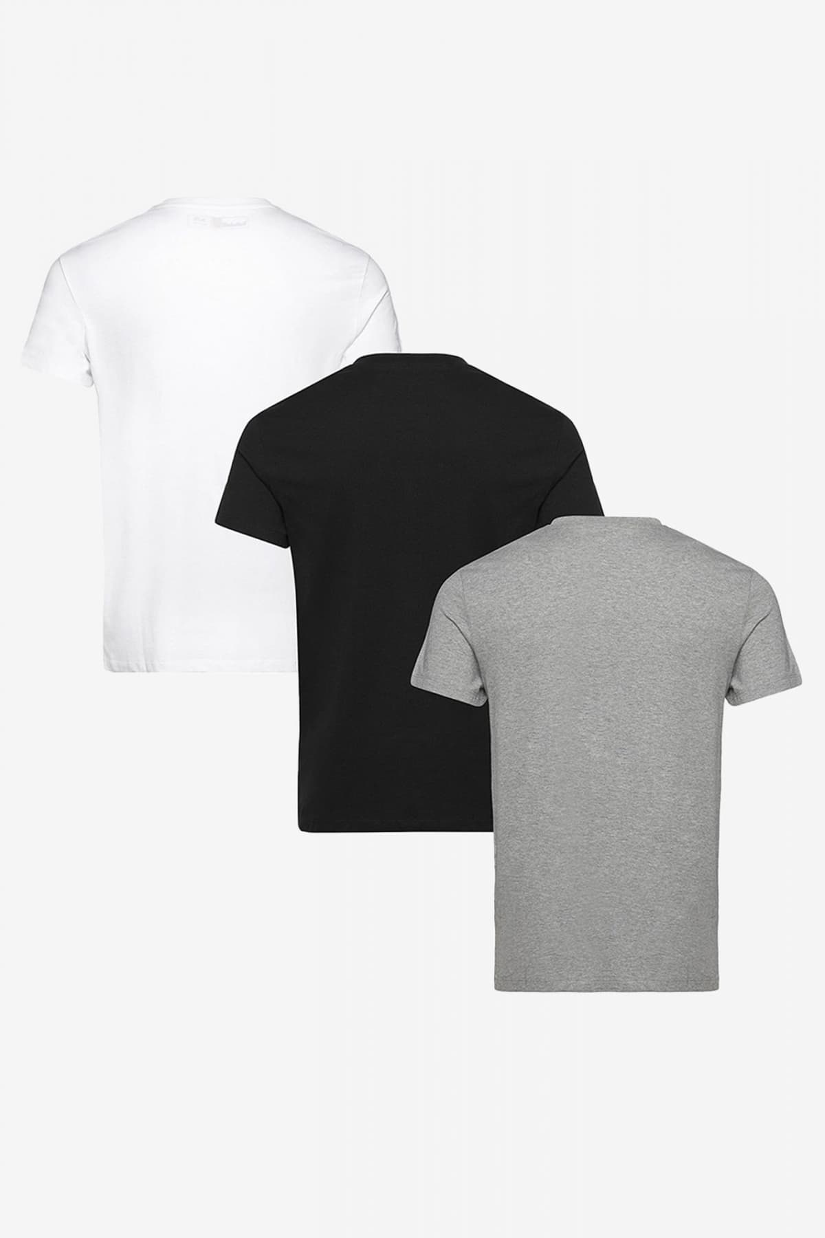 TIMBERLAND 3PACK T-SHIRT DNRV ΜΑΥΡΟ-ΛΕΥΚΟ-ΓΚΡΙ