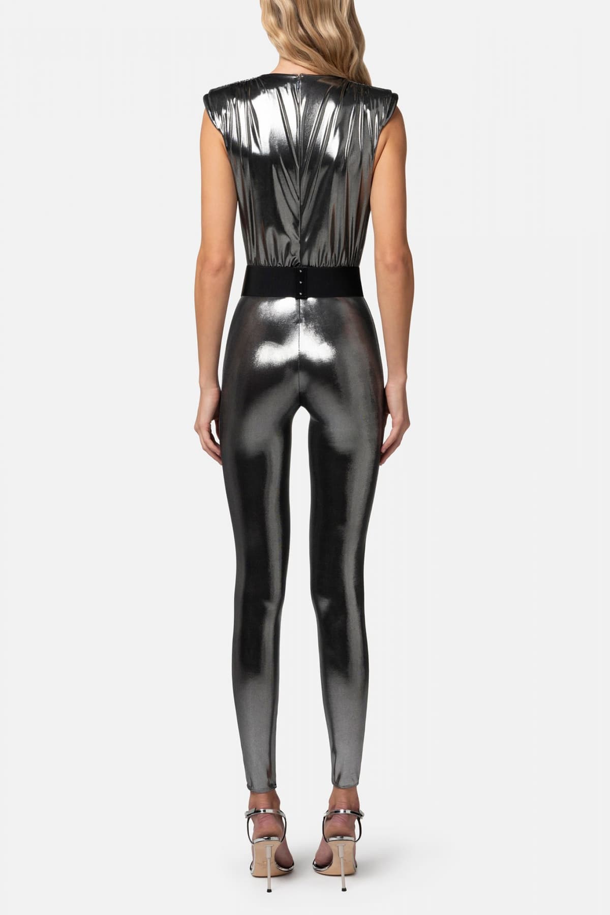 ELISABETTA FRANCHI ΟΛΟΣΩΜΗ ΦΟΡΜΑ ΒΑΤΕΣ ΚΡΟΥΑΖΕ ΖΩΝΗ ΜΕΤΑΛΛΙΖΕ ΓΚΡΙ