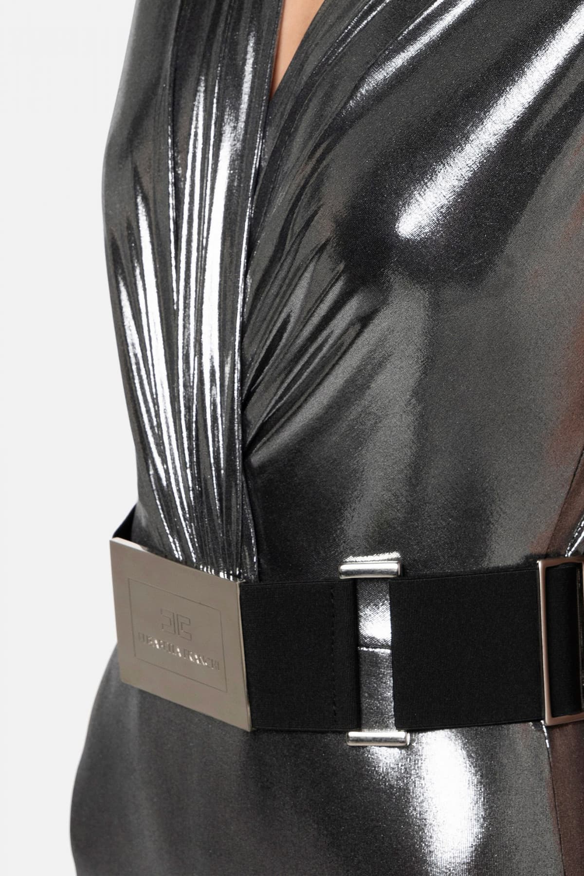 ELISABETTA FRANCHI ΟΛΟΣΩΜΗ ΦΟΡΜΑ ΒΑΤΕΣ ΚΡΟΥΑΖΕ ΖΩΝΗ ΜΕΤΑΛΛΙΖΕ ΓΚΡΙ