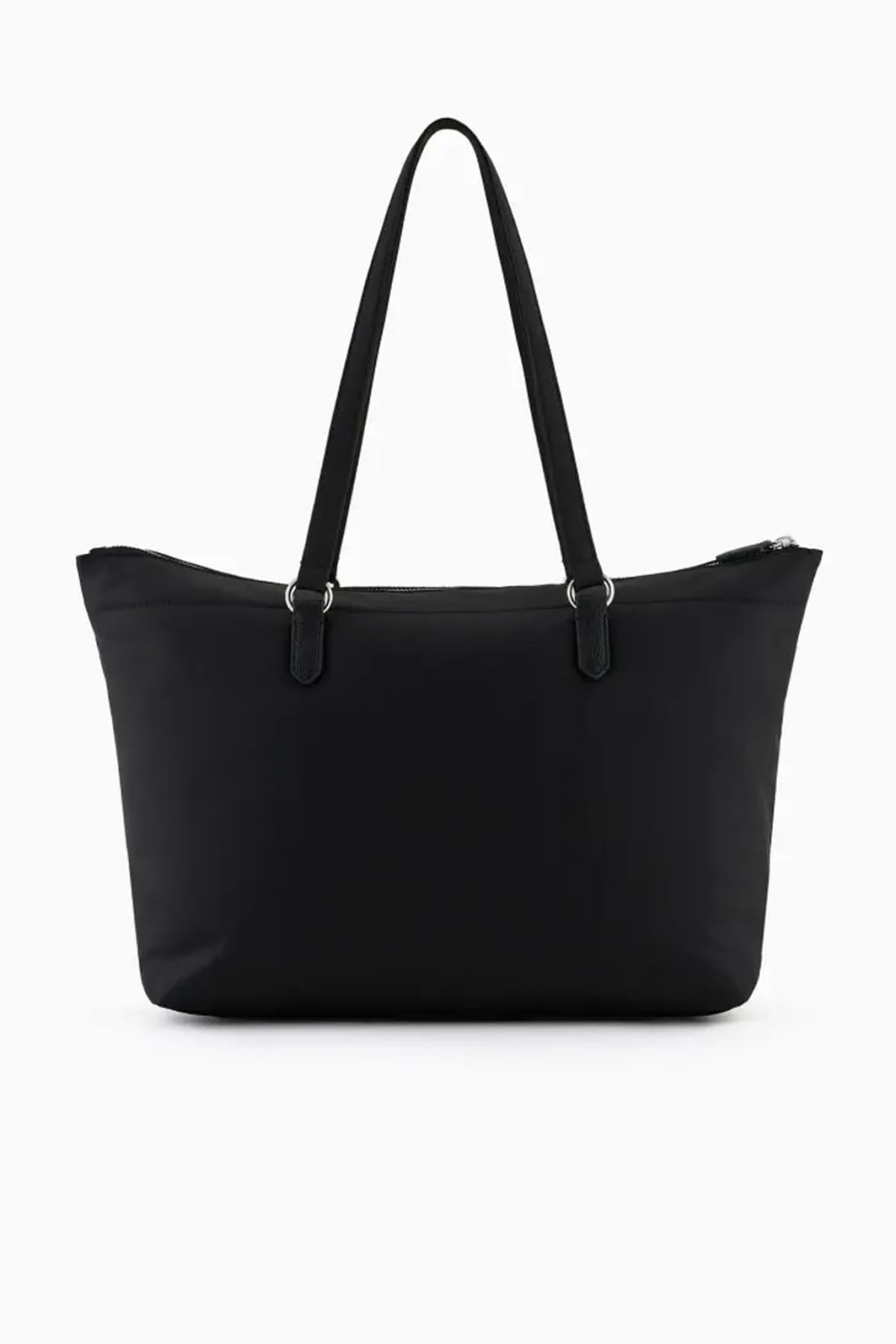 EMPORIO ARMANI SHOPPING BAG LOGO ΜΑΥΡΟ