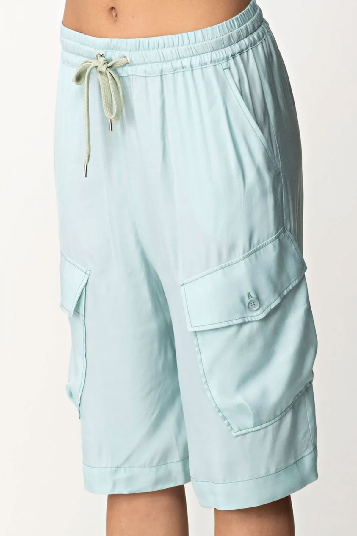 PINKO ΒΕΡΜΟΥΔΑ BRAVEN CARGO ΛΑΣΤΙΧΟ ΜΕΣΗ ΣΙΕΛ