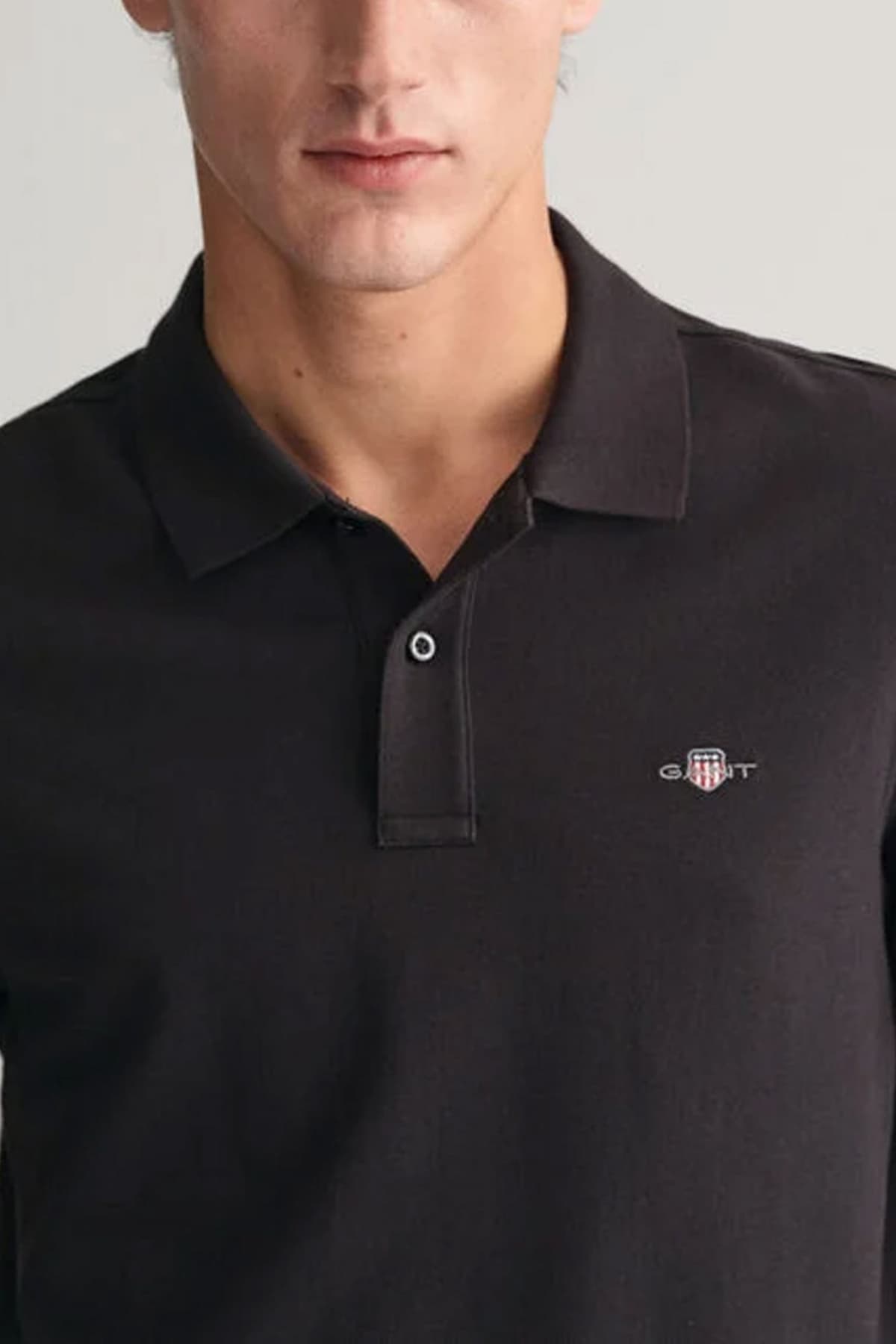 Men's Polo Shirts Gant Black