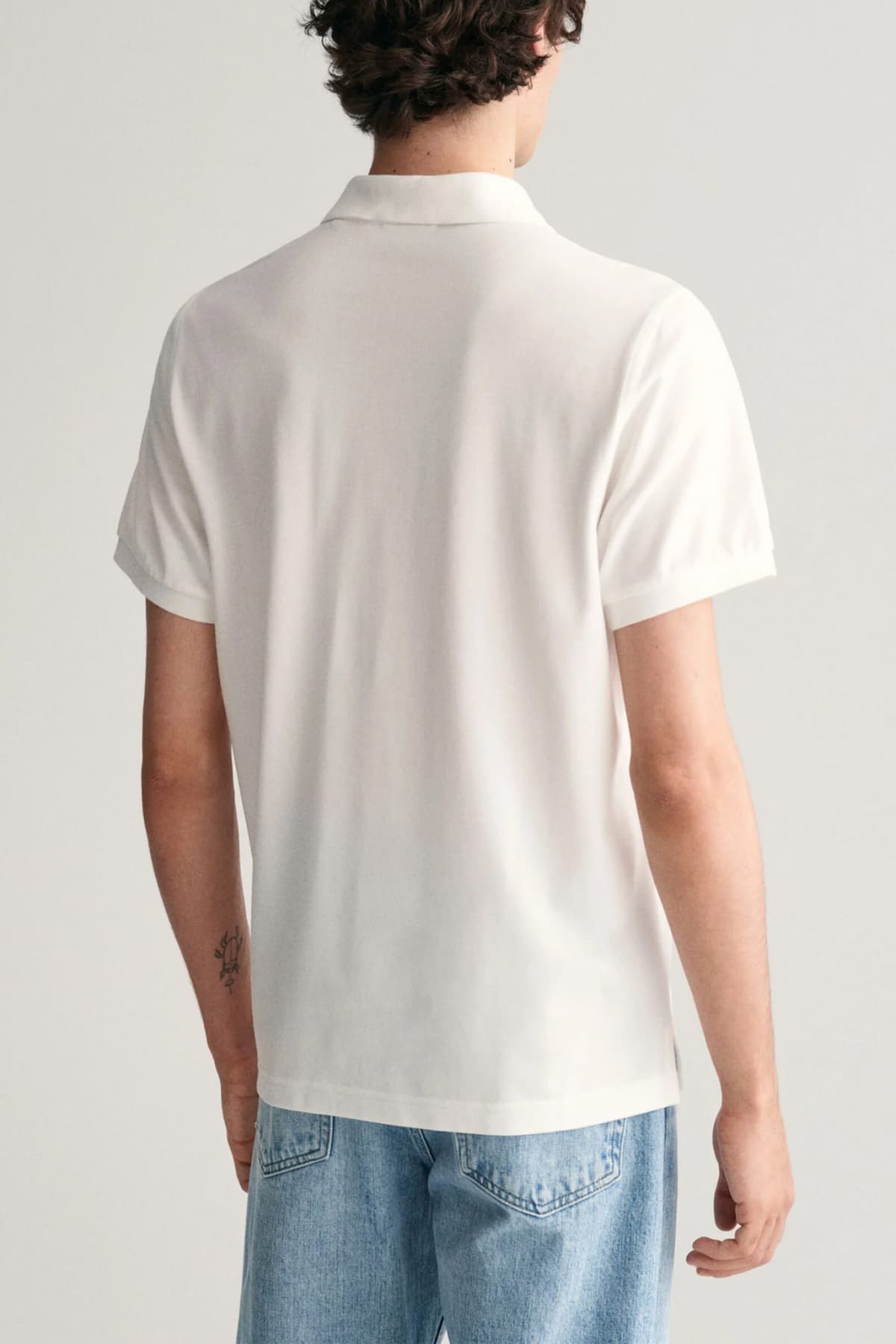 Men's Polo Shirts Gant White