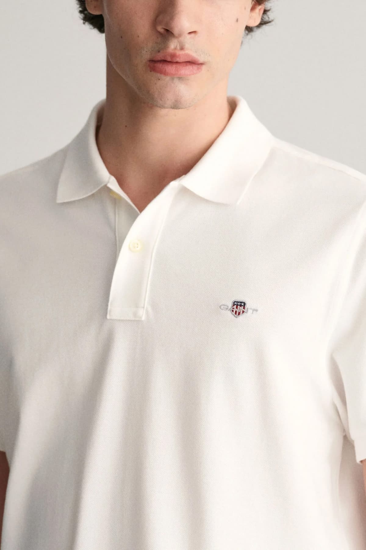 Men's Polo Shirts Gant White