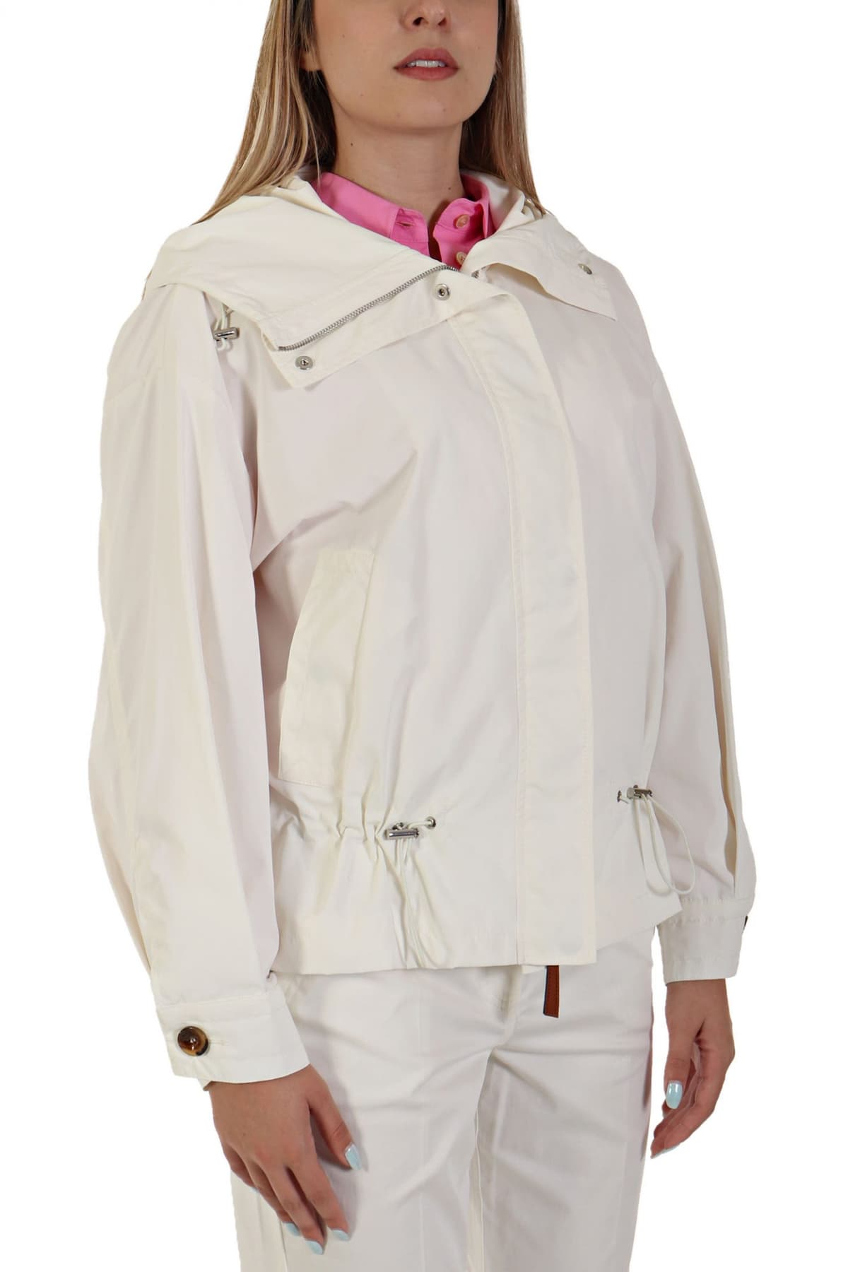 MARELLA SPORT ΜΠΟΥΦΑΝ SCRIGNO ΜΗ ΑΠΟΣΠΩΜΕΝΗ ΚΟΥΚΟΥΛΑ ΛΕΥΚΟ