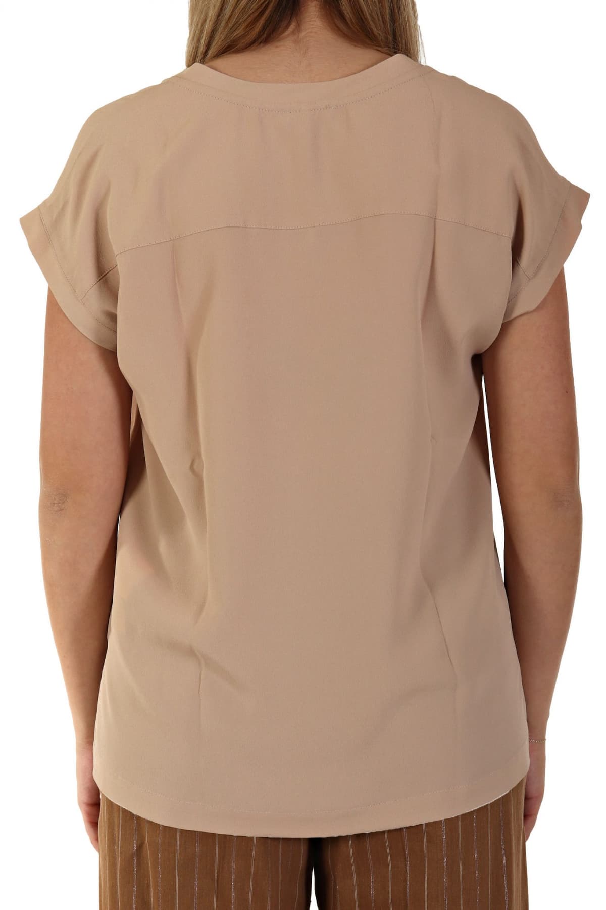 MARELLA SPORT ΜΠΛΟΥΖΑ PIALLA V-NECK ΜΠΕΖ