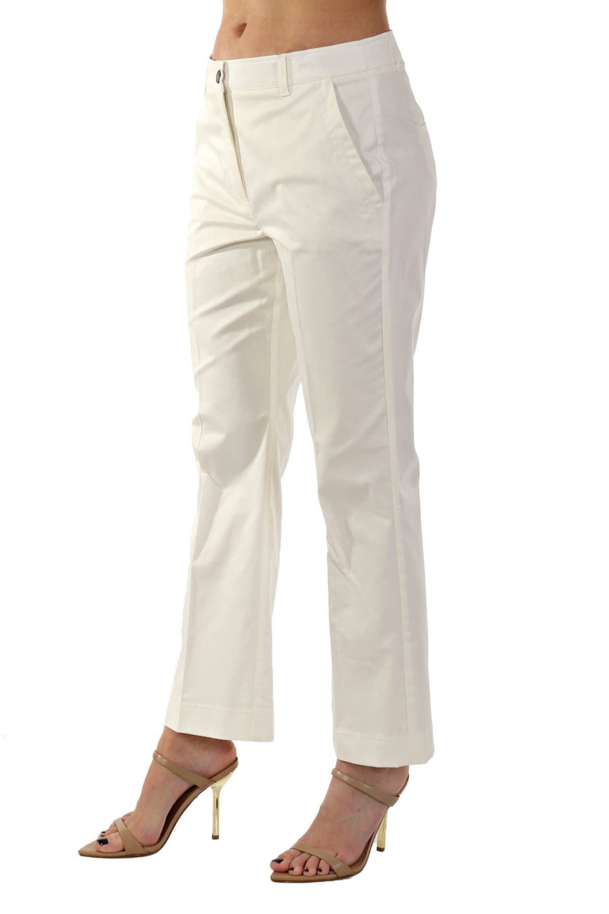 MARELLA ΠΑΝΤΕΛΟΝΙ EDITTO CHINO CROPPED ΛΕΥΚΟ