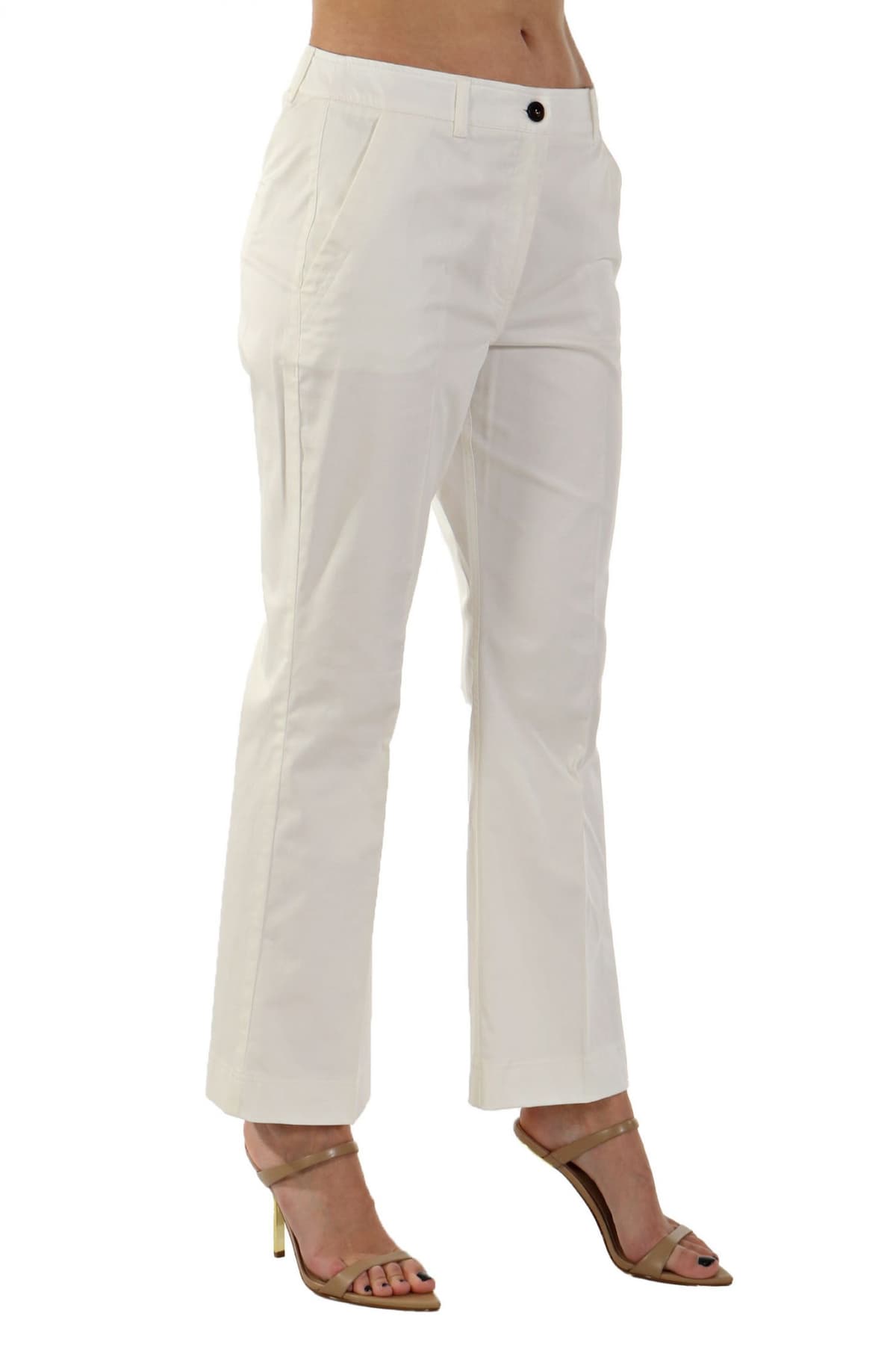 MARELLA ΠΑΝΤΕΛΟΝΙ EDITTO CHINO CROPPED ΛΕΥΚΟ
