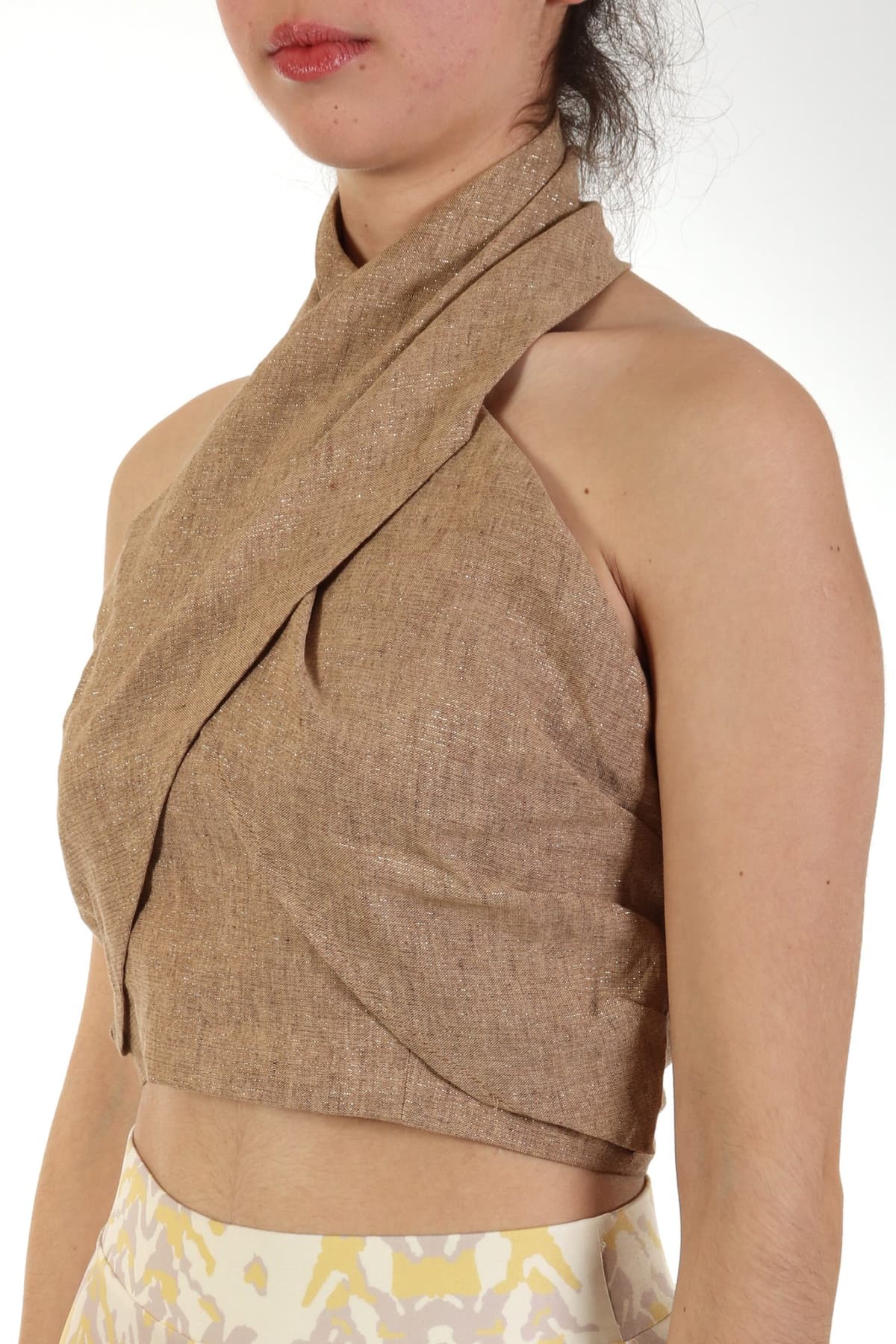 MARELLA TOP MICENE ΔΕΣΙΜΟ ΛΑΙΜΟ ΜΕΤΑΛΛΙΖΕ ΜΠΕΖ