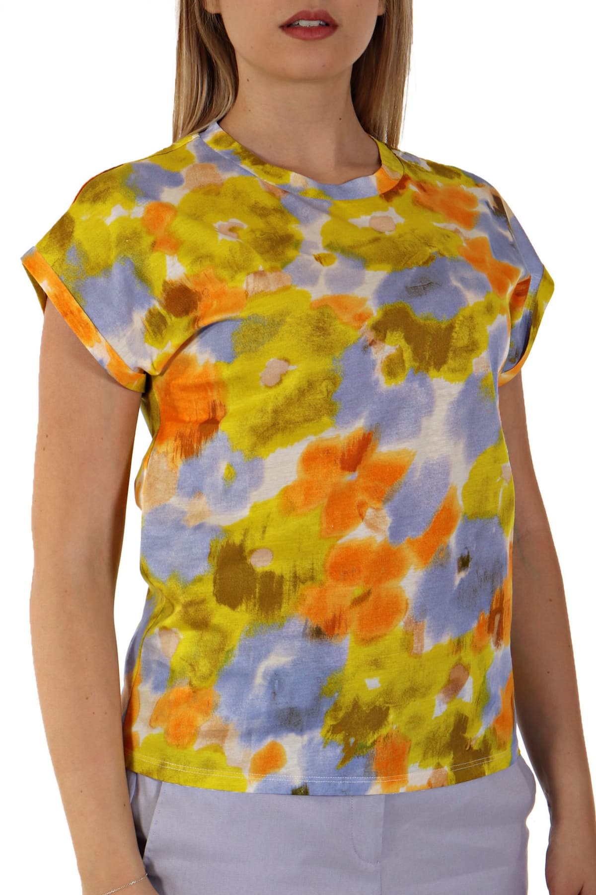 MARELLA ΜΠΛΟΥΖΑ ZUM ΛΑΙΜΟΚΟΨΗ ΠΟΛΥΧΡΩΜΟ