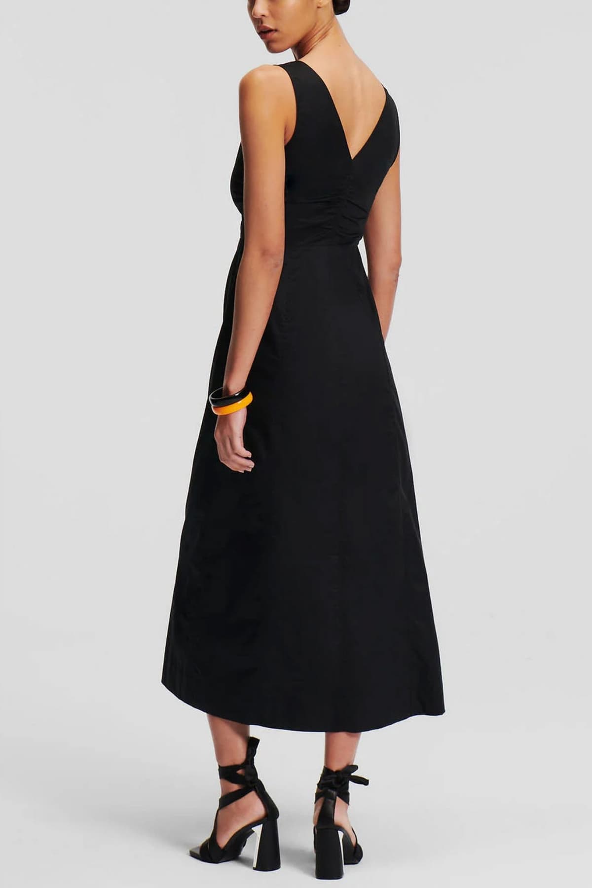 KARL LAGERFELD ΦΟΡΕΜΑ MAXI BUTTON DOWN ΜΑΥΡΟ