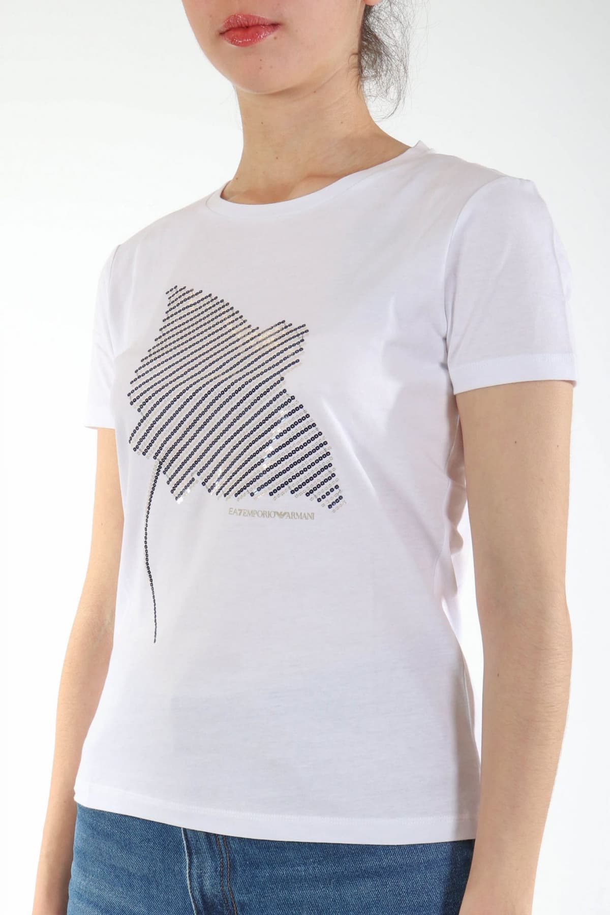 ARMANI 7 T-SHIRT ΣΧΕΔΙΟ ΠΟΥΛΙΕΣ ΛΕΥΚΟ