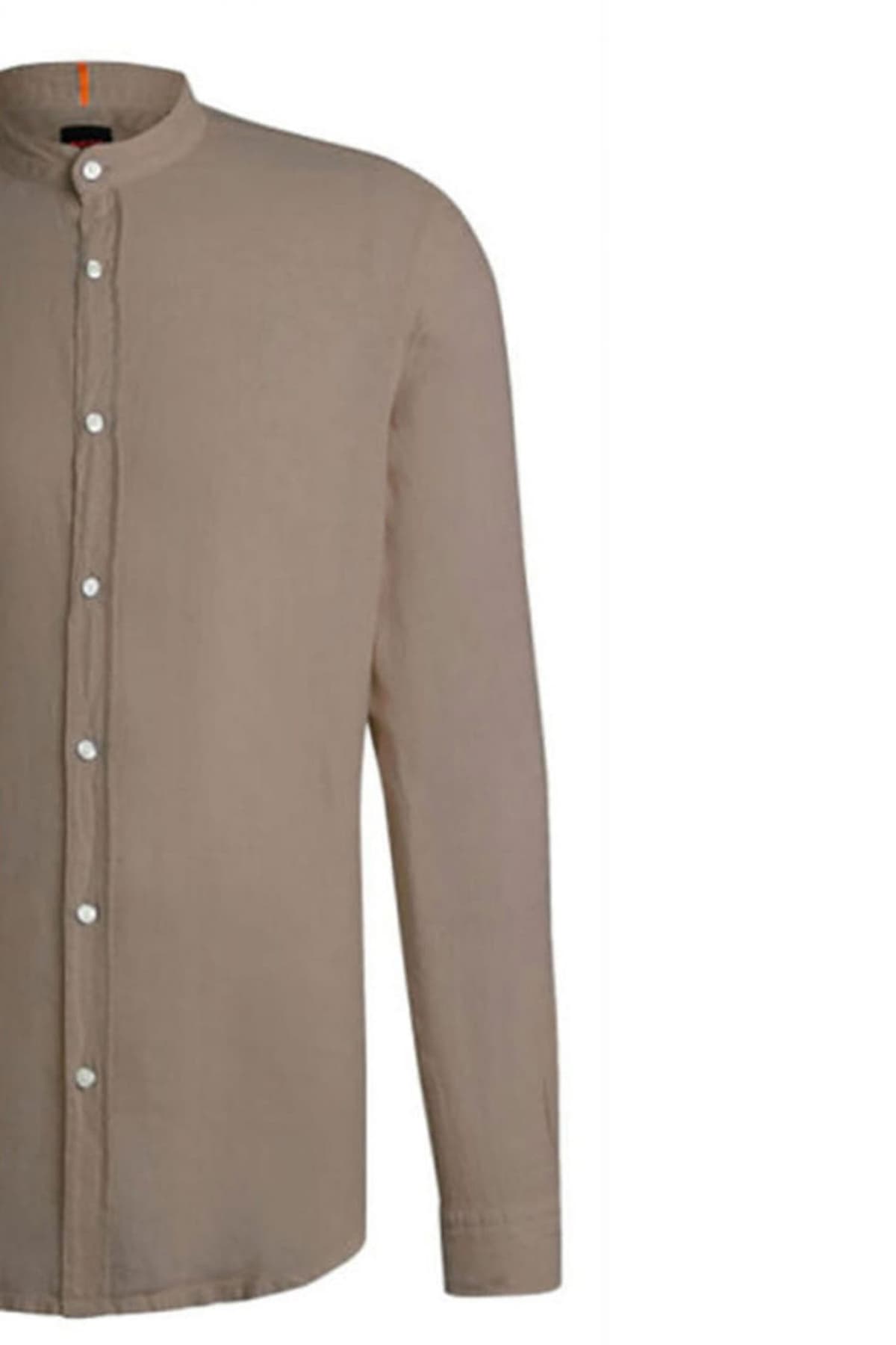 BOSS CASUAL ΠΟΥΚΑΜΙΣΟ ΛΙΝΟ ΜΑΟ RACE_1 ΧΑΚΙ