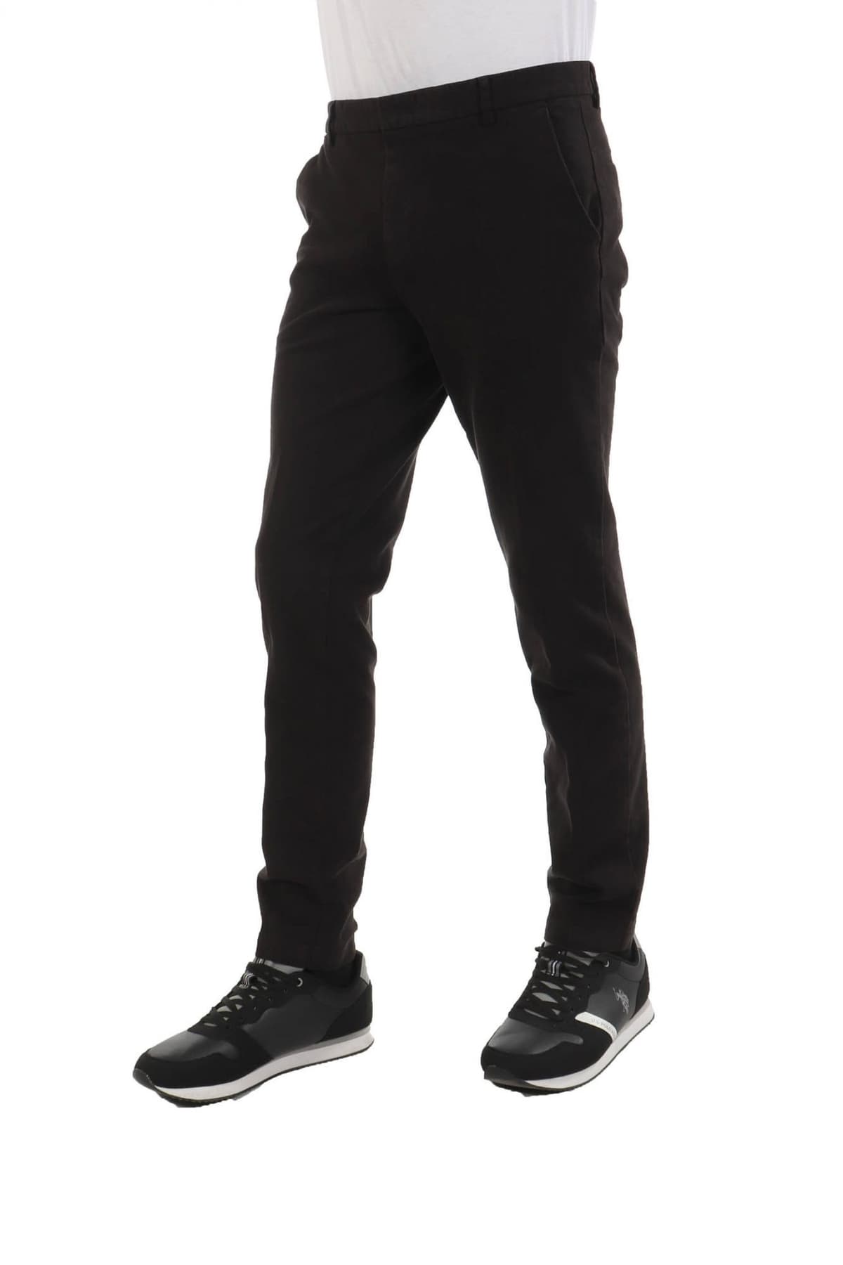 BOSS ΠΑΝΤΕΛΟΝΙ CHINO KAITO1 SLIM FIT STRETCHLETIC ΜΑΥΡΟ