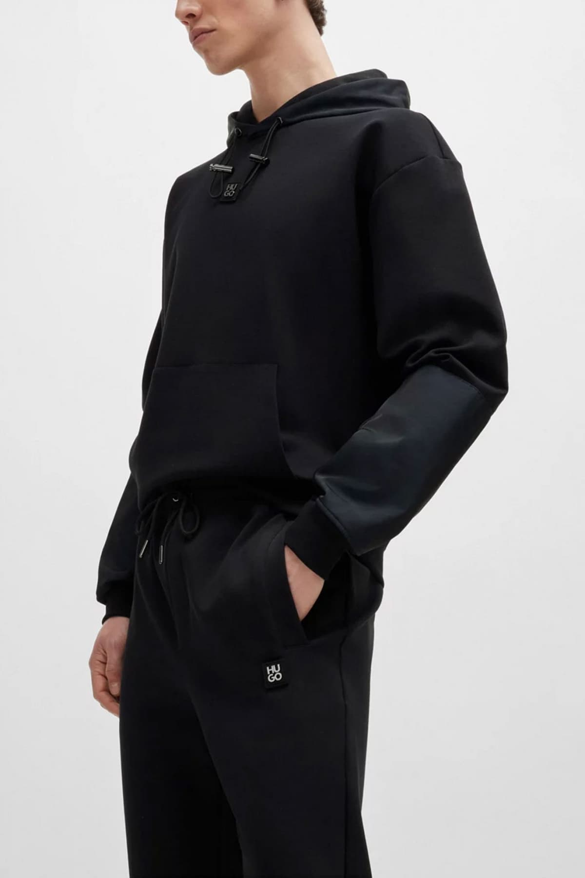 HUGO ΠΑΝΤΕΛΟΝΙ ΦΟΡΜΑ DIMACS SILVER FRAME LOGO ΜΕΤΑΛΛΙΚΟ ΜΑΥΡΟ