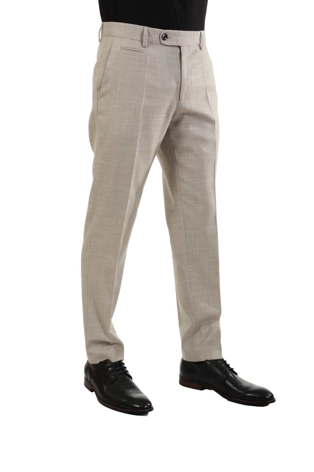 BOSS ΠΑΝΤΕΛΟΝΙ CHINO SLIM FIT H-GENIUS-241 ΕΚΡΟΥ