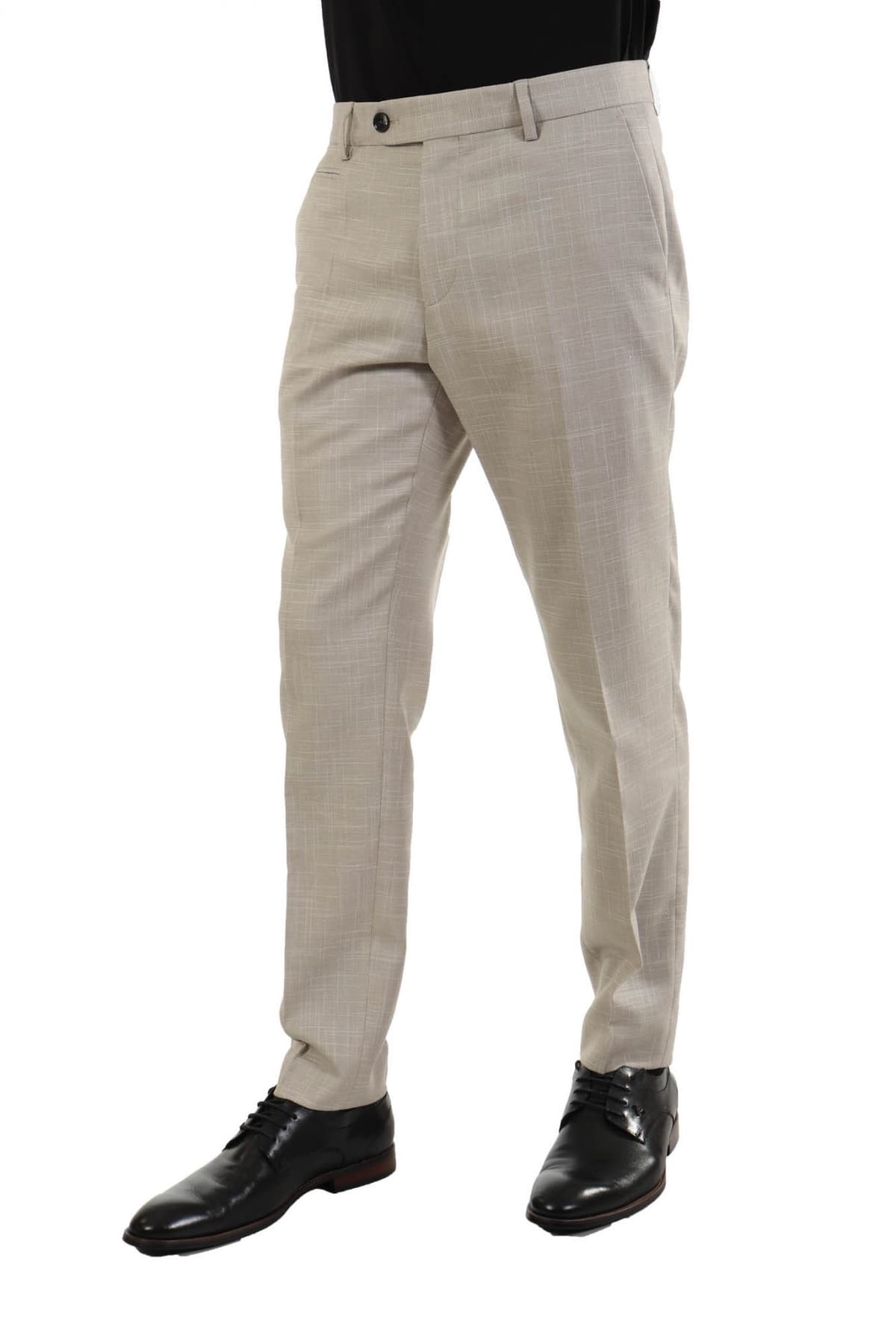 BOSS ΠΑΝΤΕΛΟΝΙ CHINO SLIM FIT H-GENIUS-241 ΕΚΡΟΥ