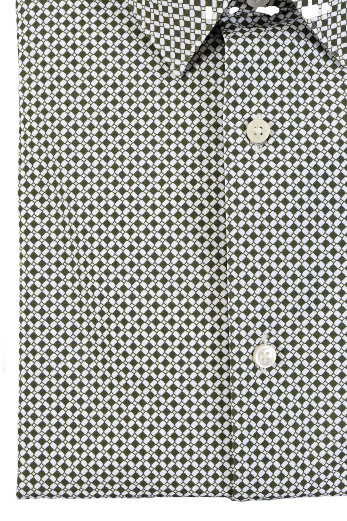 BOSS PERFORMANCE ΠΟΥΚΑΜΙΣΟ ΜΙΚΡΟΣΧΕΔΙΟ SLIM FIT P-HANK-S-KENT-C1-222 ΛΕΥΚΟ-ΧΑΚΙ