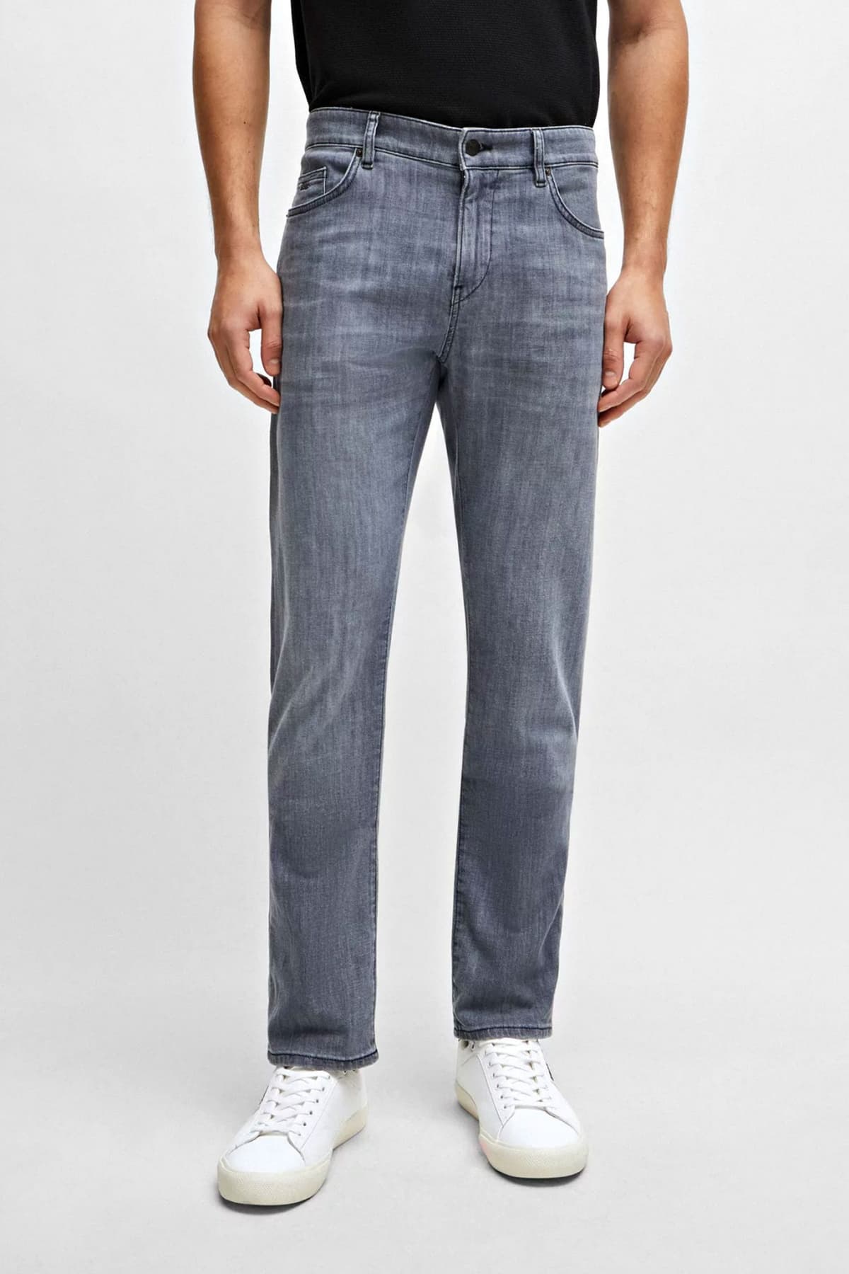 BOSS ΠΑΝΤΕΛΟΝΙ JEANS DELAWARE3-1 SLIM FIT ΓΚΡΙ