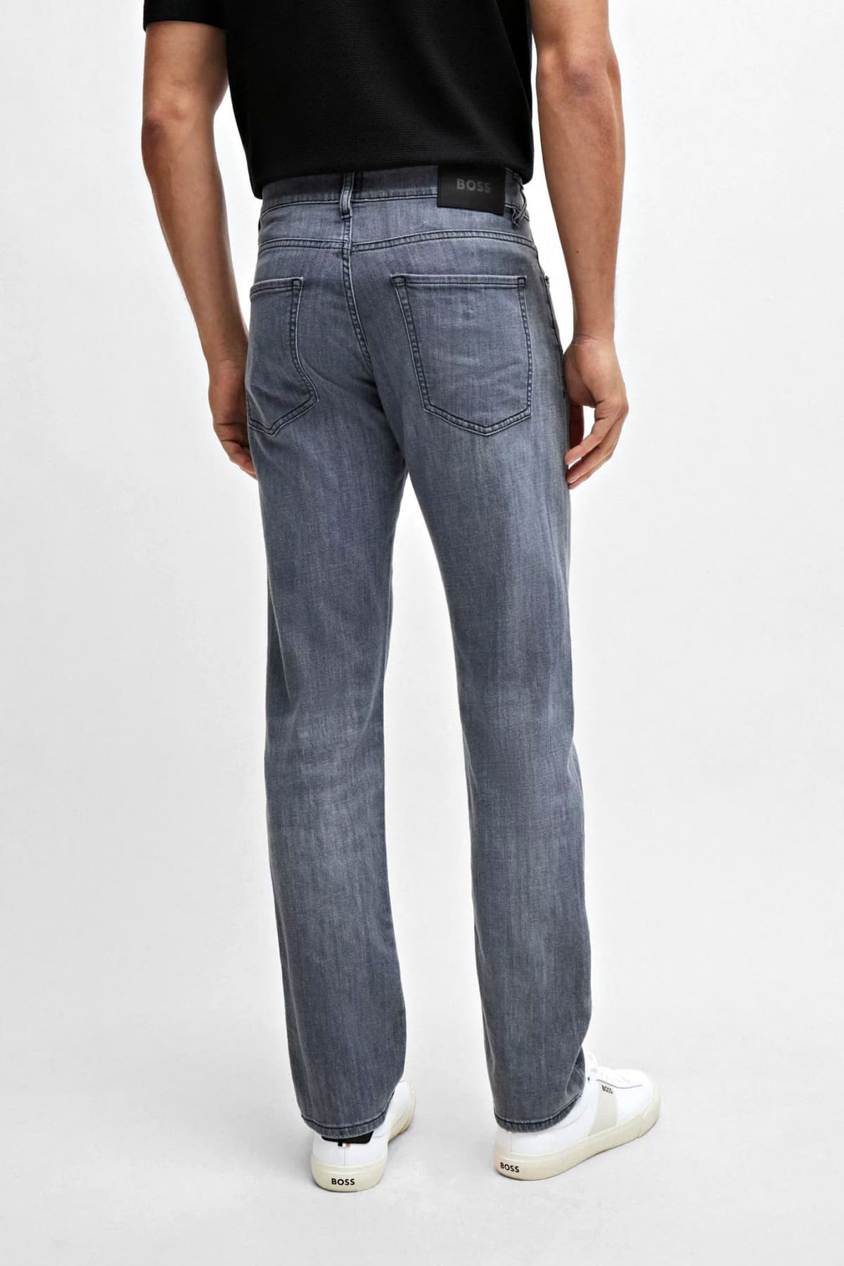 BOSS ΠΑΝΤΕΛΟΝΙ JEANS DELAWARE3-1 SLIM FIT ΓΚΡΙ