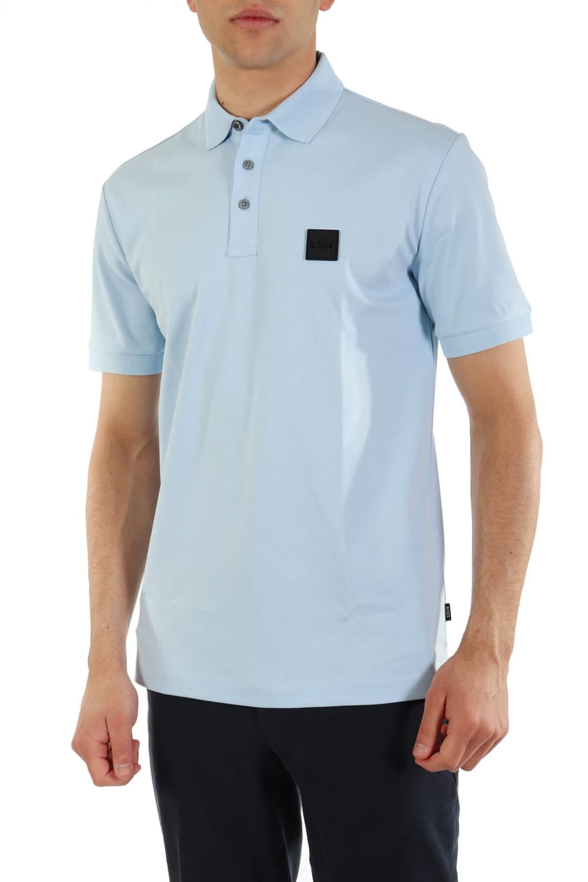 BOSS POLO PARLAY 143 MERCERISED ΣΙΕΛ