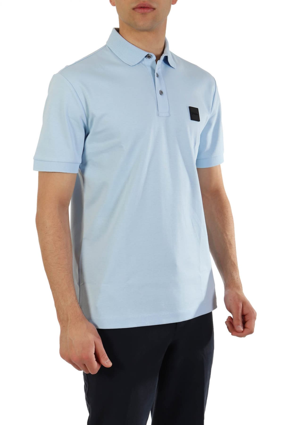 BOSS POLO PARLAY 143 MERCERISED ΣΙΕΛ