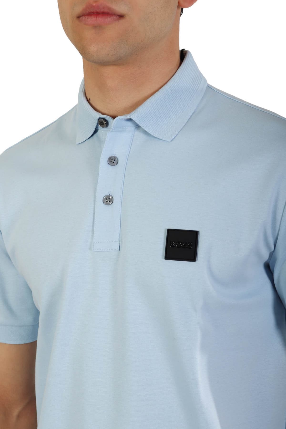 BOSS POLO PARLAY 143 MERCERISED ΣΙΕΛ