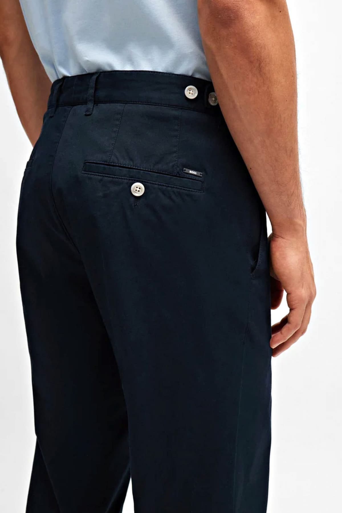 BOSS ΠΑΝΤΕΛΟΝΙ CHINO SLIM FIT C-GENIUS-242F ΜΠΛΕ