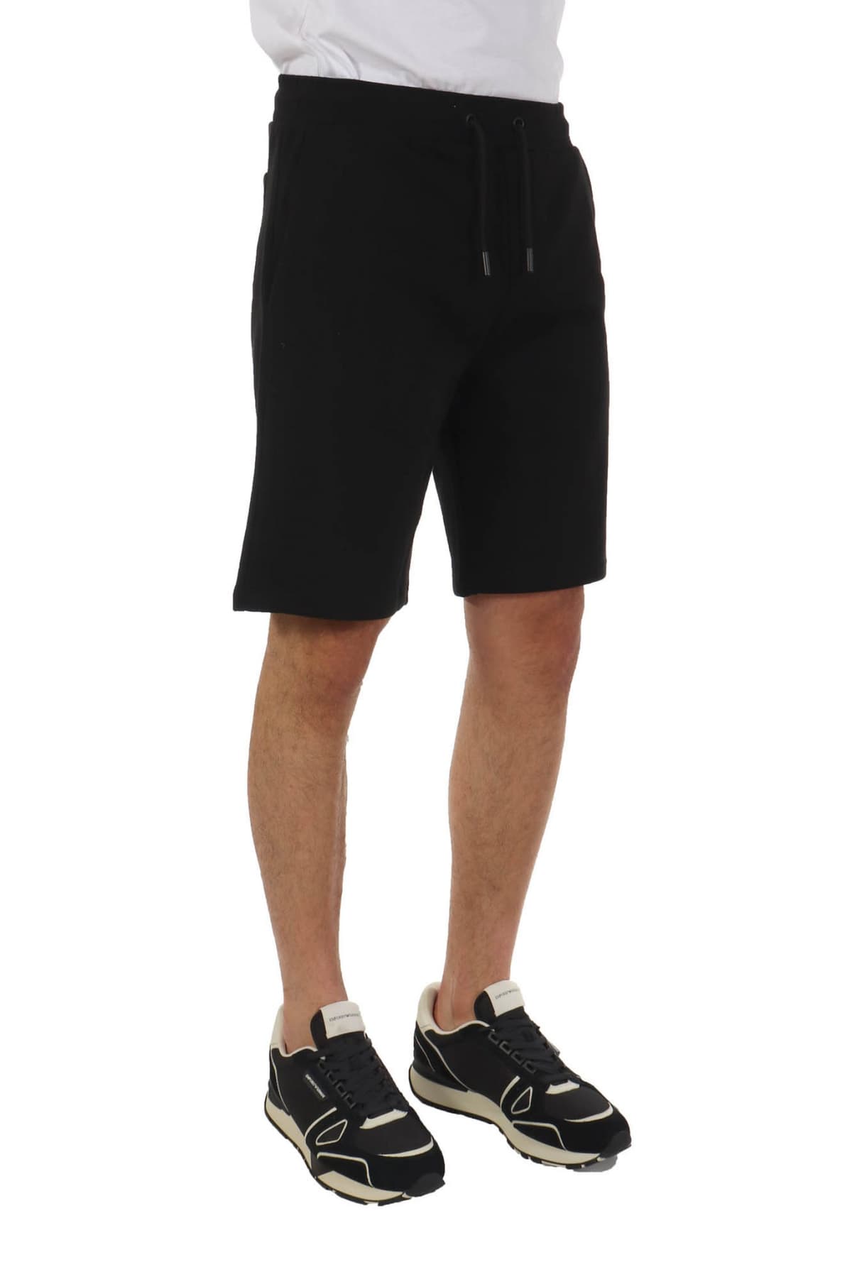 KARL LAGERFELD ΒΕΡΜΟΥΔΑ LOGO ΜΑΥΡΟ