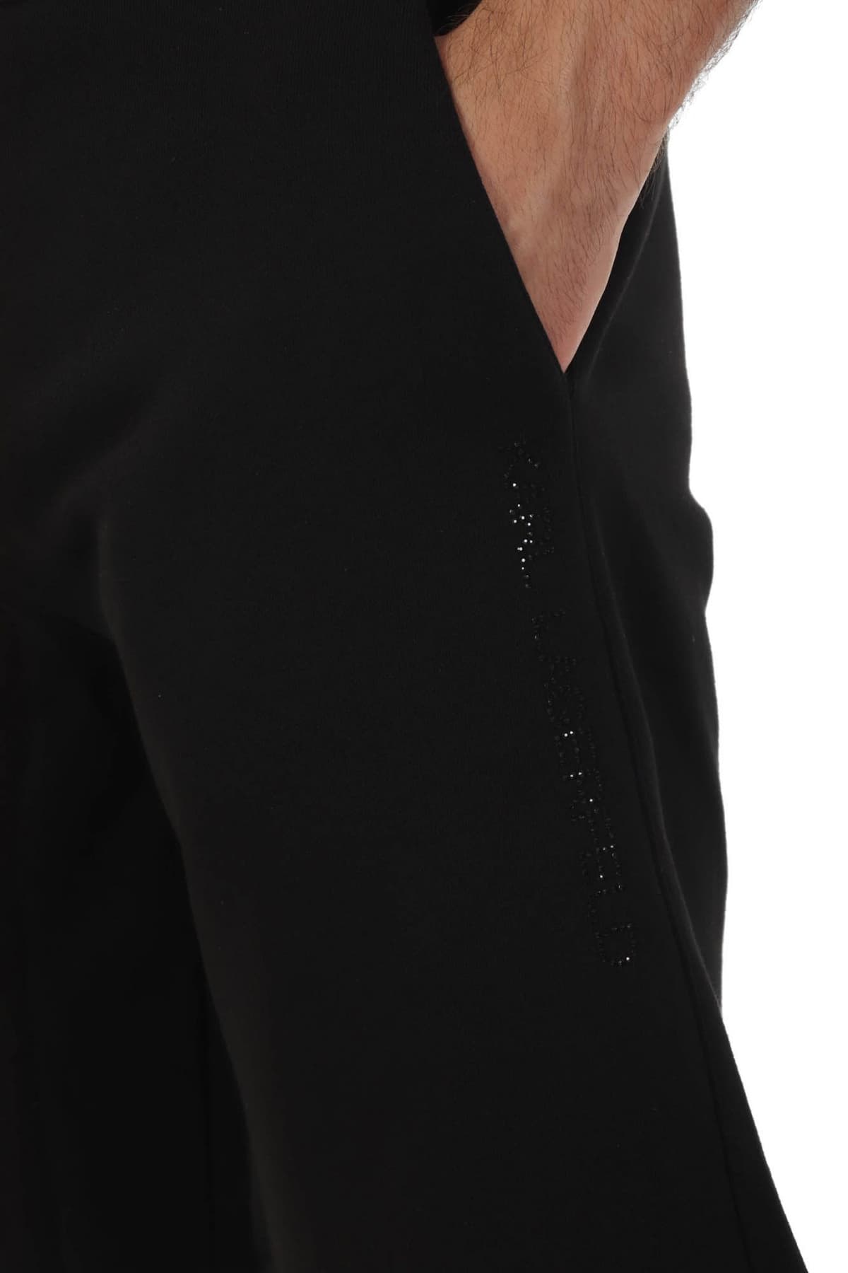 KARL LAGERFELD ΒΕΡΜΟΥΔΑ LOGO ΜΑΥΡΟ