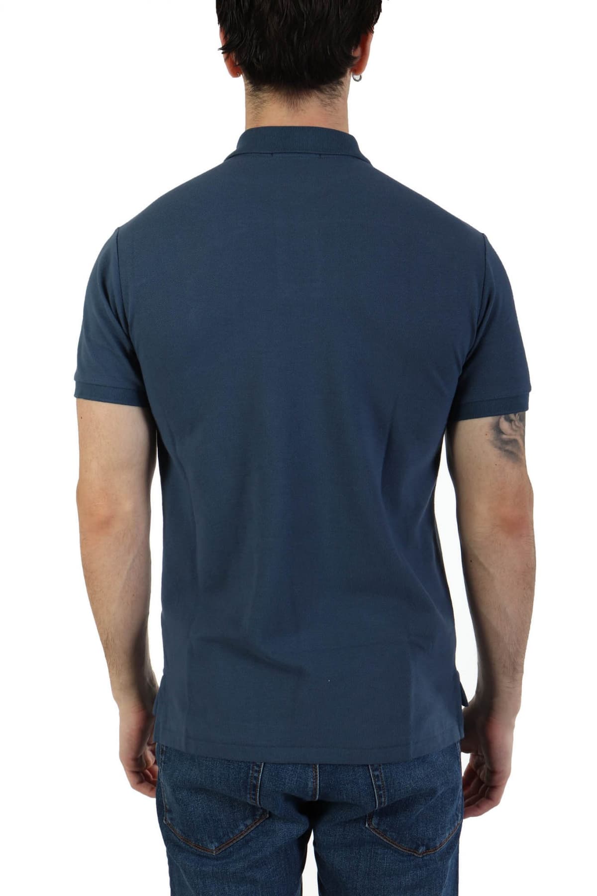 RALPH LAUREN POLO SLIM FIT LOGO ΡΑΦ ΜΠΛΕ