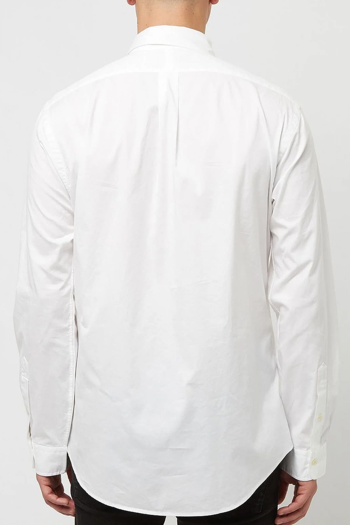 RALPH LAUREN ΠΟΥΚΑΜΙΣΟ BUTTON DOWN CUSTOM FIT FEATHER WEIGHT TWILL ΛΕΥΚΟ