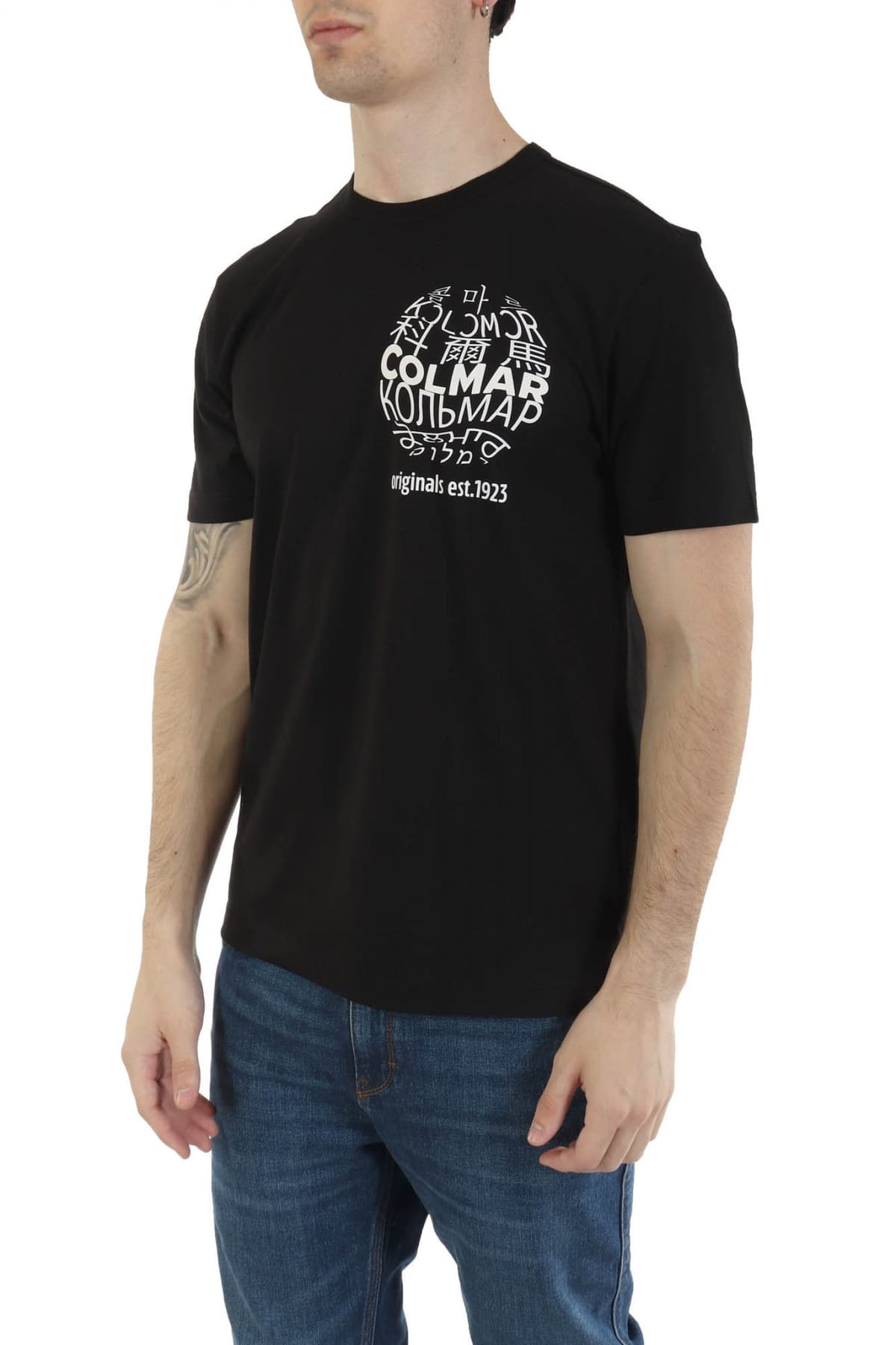 COLMAR T-SHIRT FRIDA LOGO ΜΑΥΡΟ