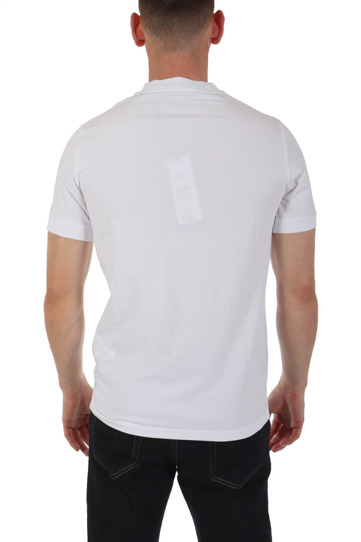 KARL LAGERFELD T-SHIRT METALLIC LOGO ΛΕΥΚΟ