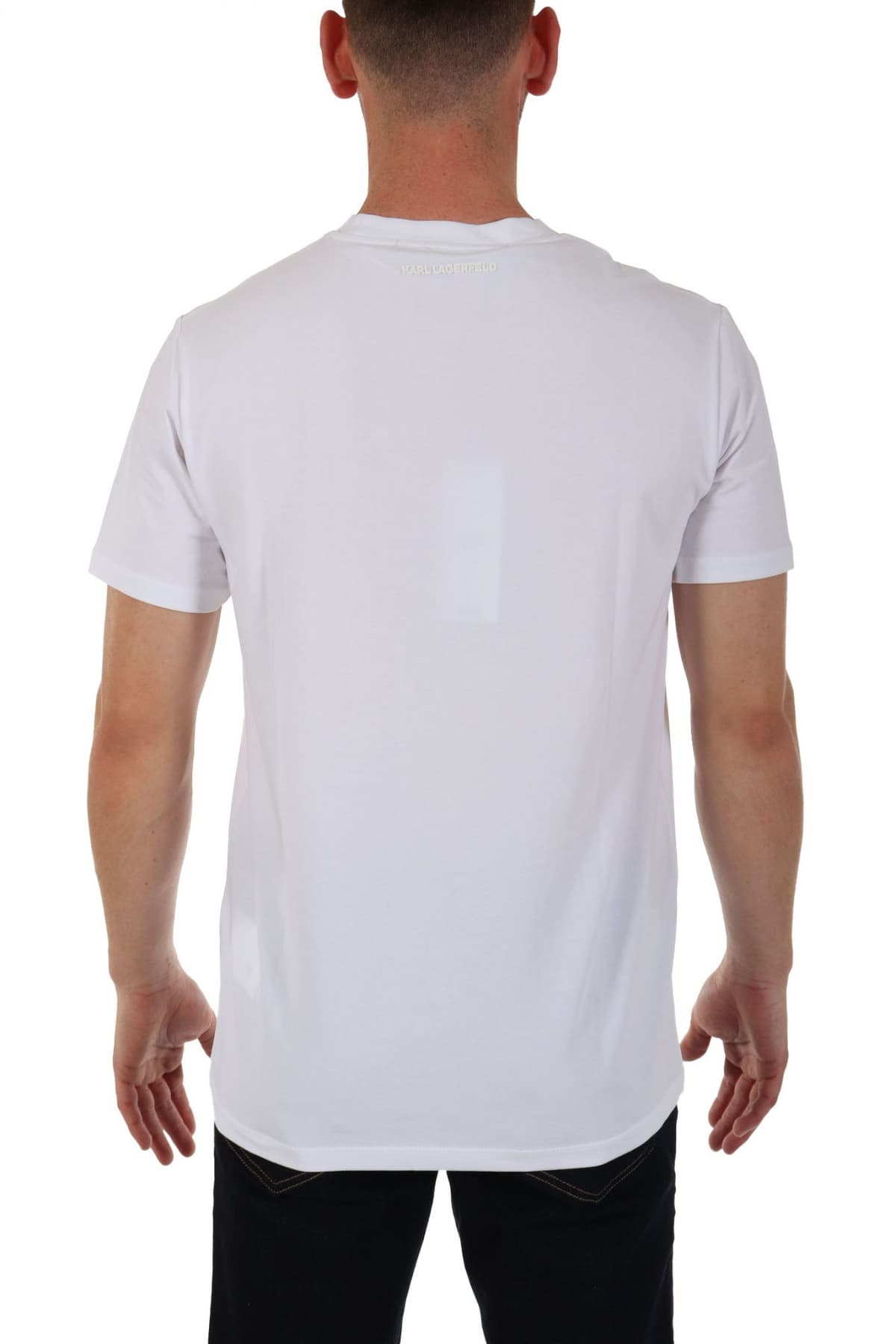 KARL LAGERFELD T-SHIRT LOGO ΛΕΥΚΟ