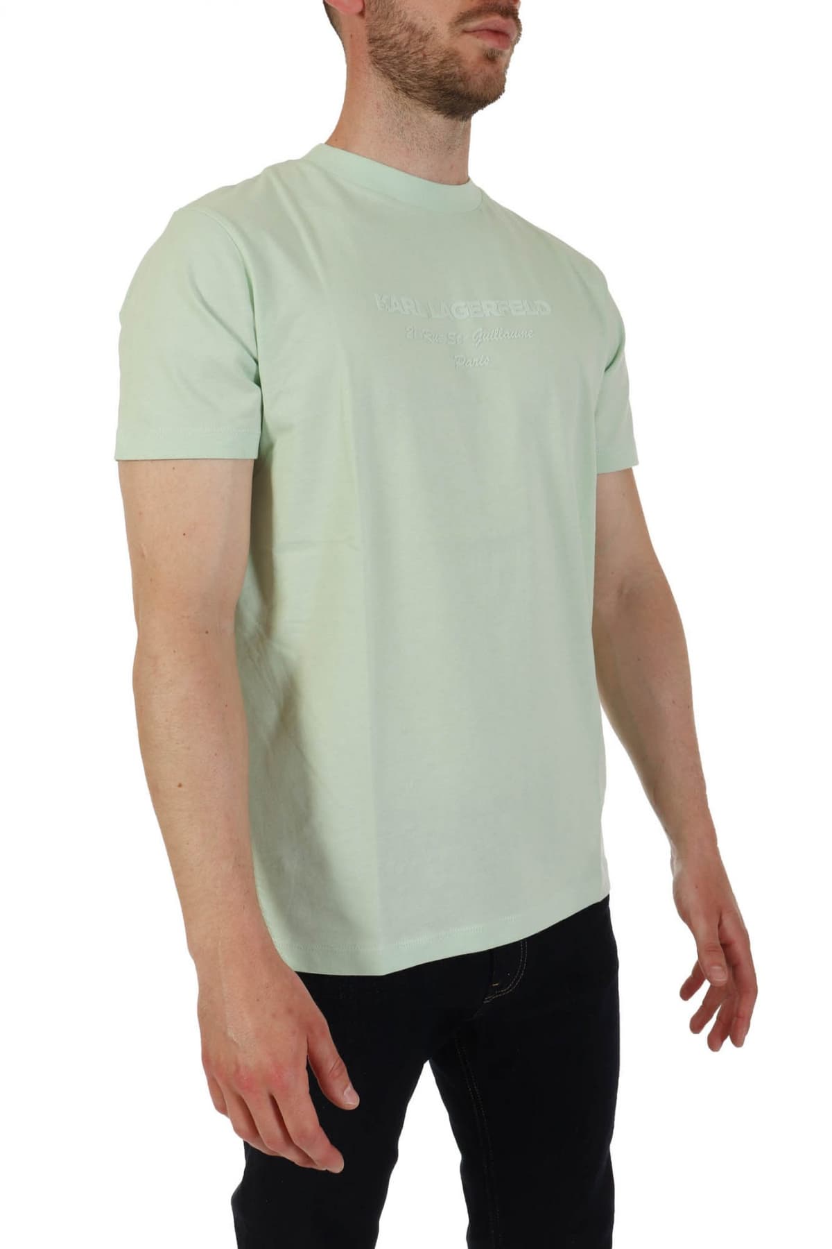 KARL LAGERFELD T-SHIRT CREW NECK LOGO ΦΥΣΤΙΚΙ