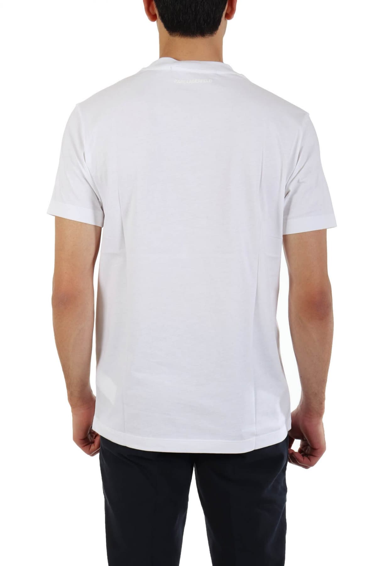 KARL LAGERFELD T-SHIRT LOGO ΛΕΥΚΟ