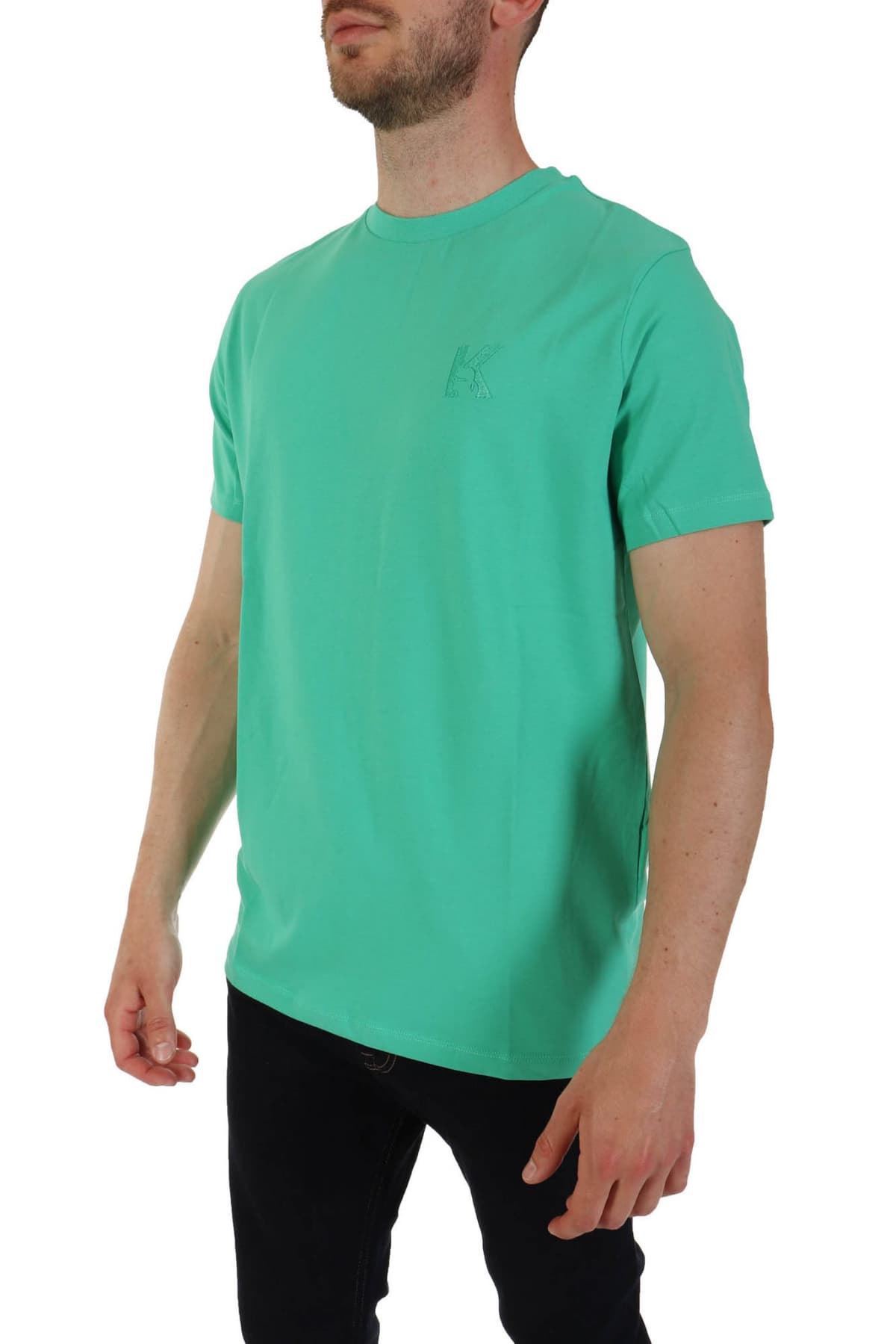 KARL LAGERFELD T-SHIRT LOGO ΠΡΑΣΙΝΟ