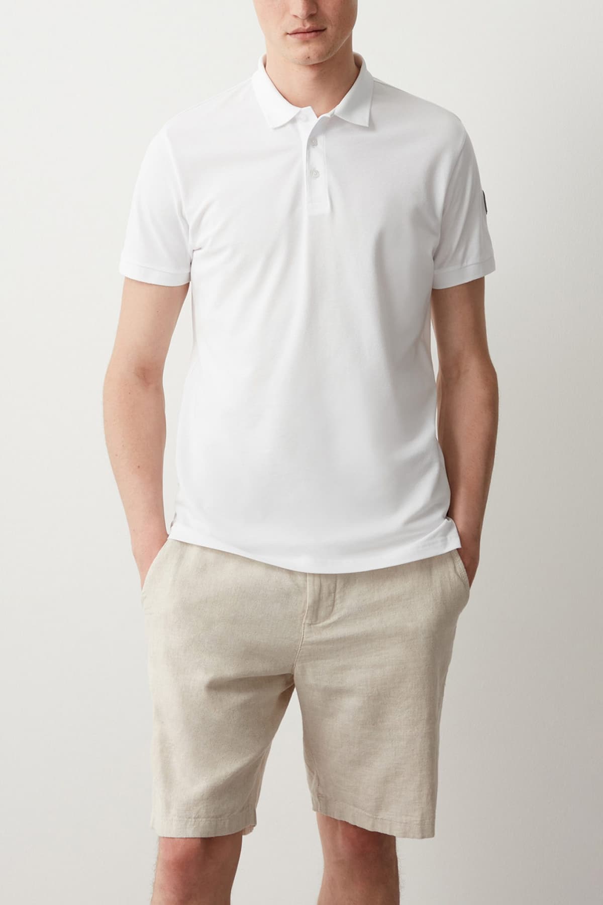 COLMAR POLO LOGO MONDAY ΛΕΥΚΟ