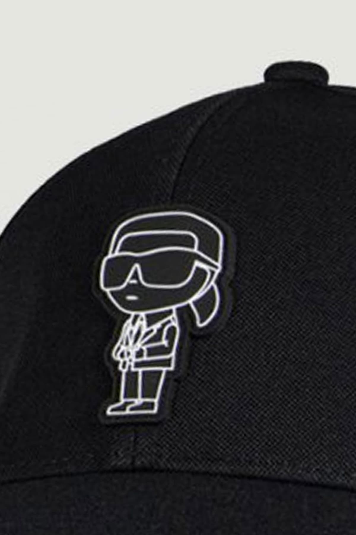 KARL LAGERFELD ΚΑΠΕΛΟ BASECAP LOGO ΜΑΥΡΟ