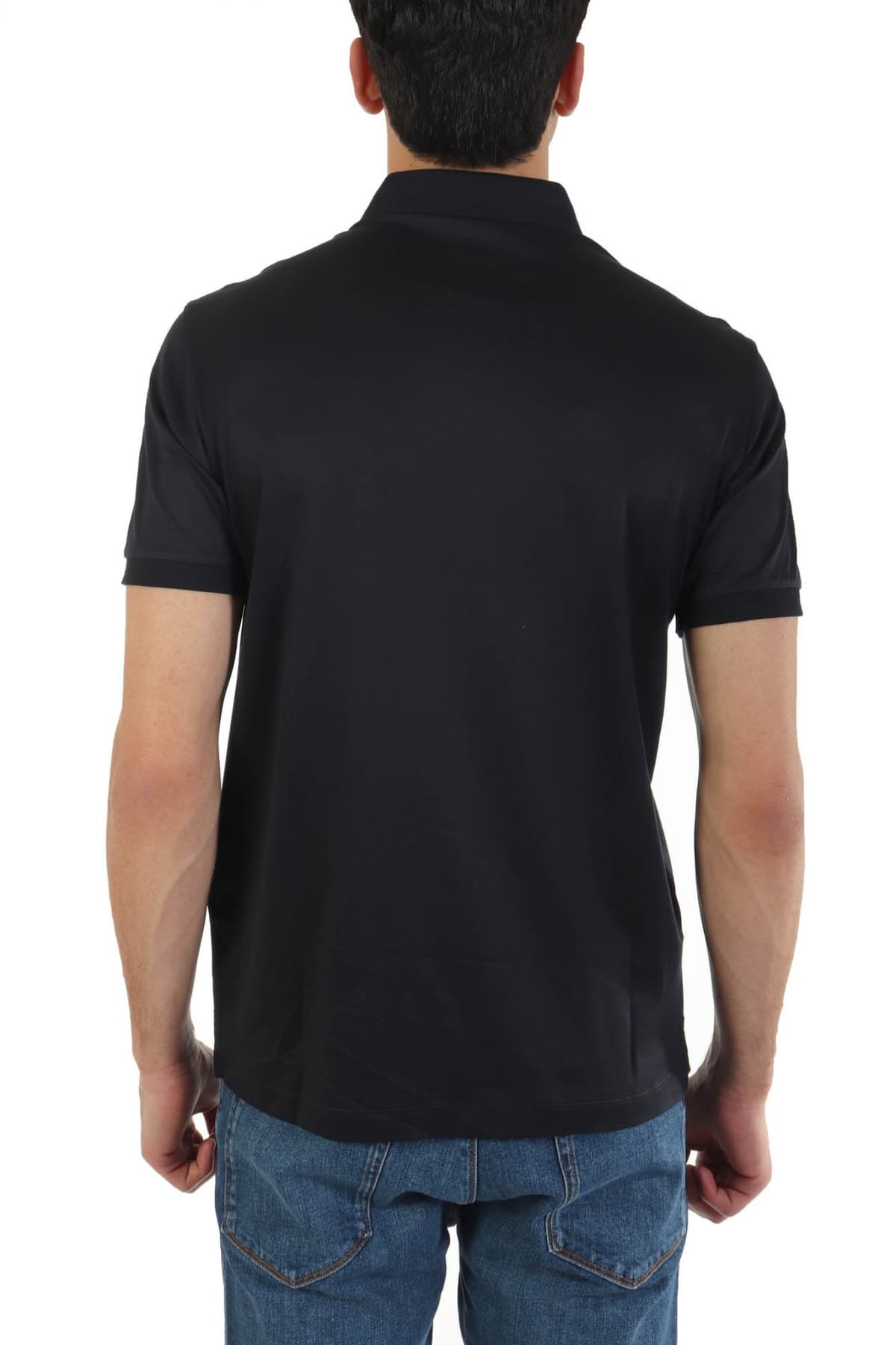 EMPORIO ARMANI POLO LOGO ΜΠΛΕ