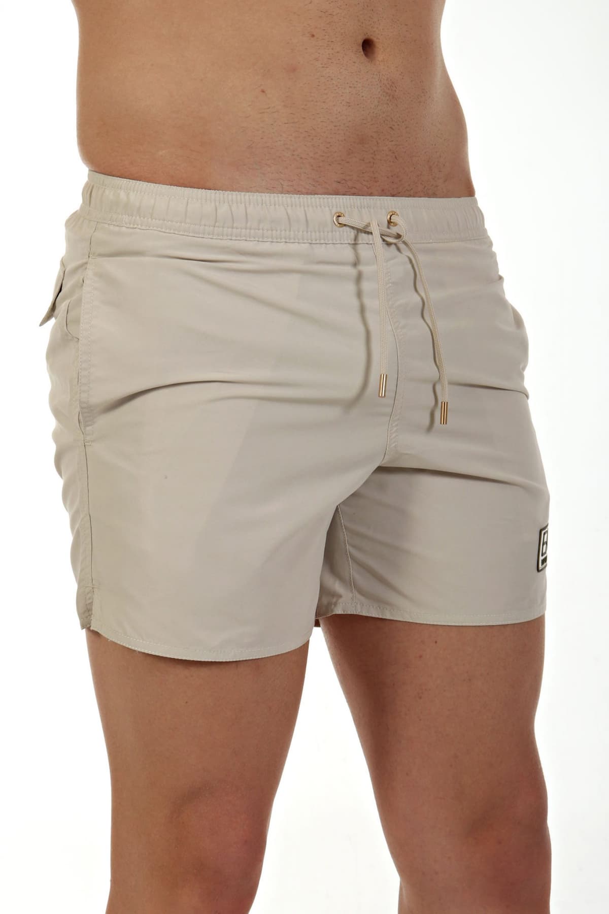 ARMANI 7 ΜΑΓΙΩ SHORTS LOGO ΕΚΡΟΥ