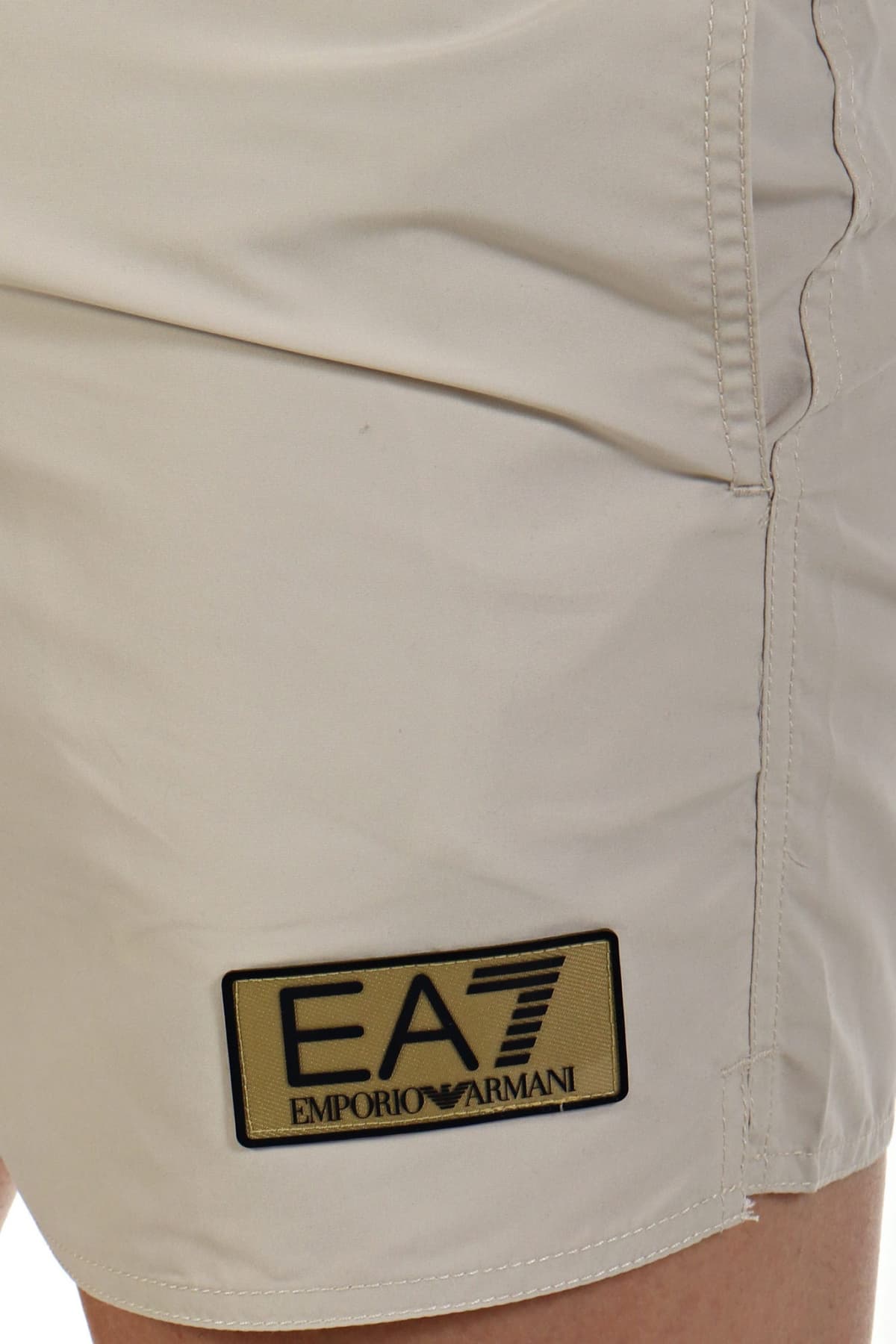 ARMANI 7 ΜΑΓΙΩ SHORTS LOGO ΕΚΡΟΥ