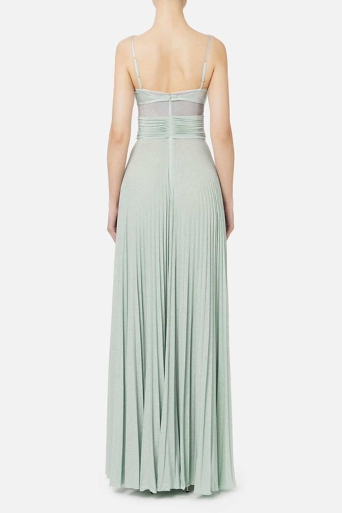 ELISABETA FRANCHI ΦΟΡΕΜΑ MAXI ΠΛΙΣΣΕ ΑΠΟΣΠΩΜΕΝΟ ΜΠΟΥΣΤΟ ΒΕΡΑΜΑΝ